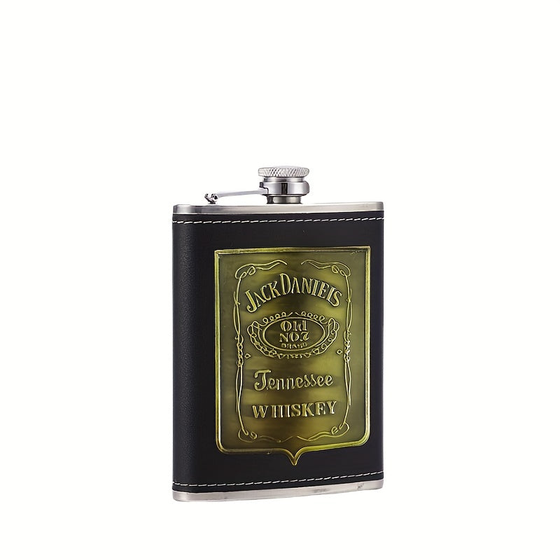 1pc 8oz Flask, Stainless Steel Square Flask, The Best for Man's Butt Flask, Novel Love Expression Gift for Family, Friends, Christmas Gift, Beverage
