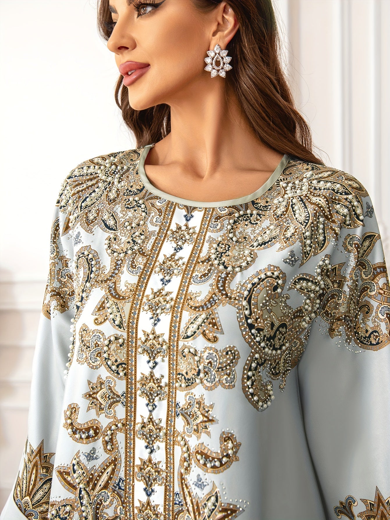Women's Middle Eastern Abaya Jellabiya Dress -/MH