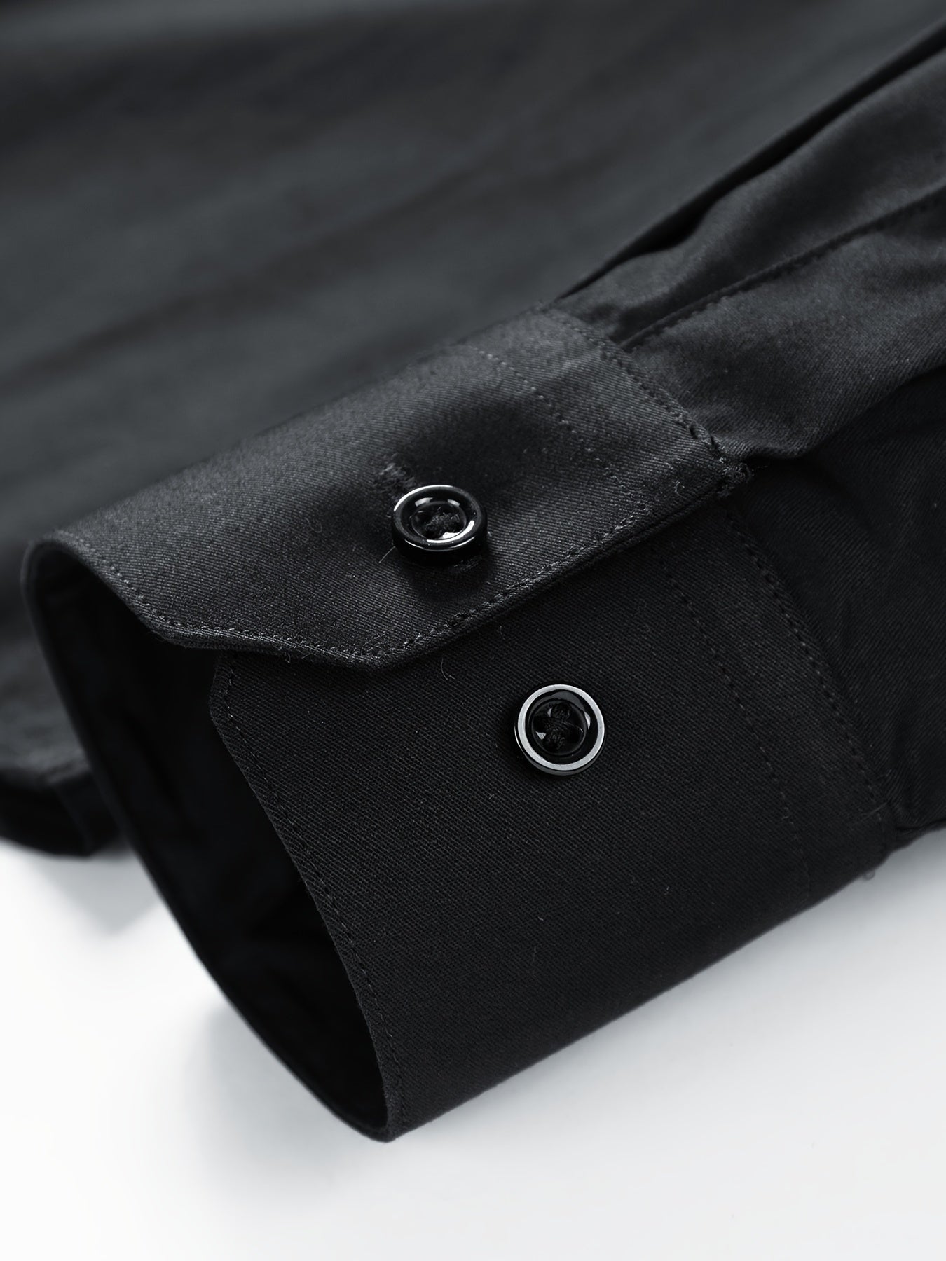 Men's Solid Color Mandarin Collar Design Dress Shirts,