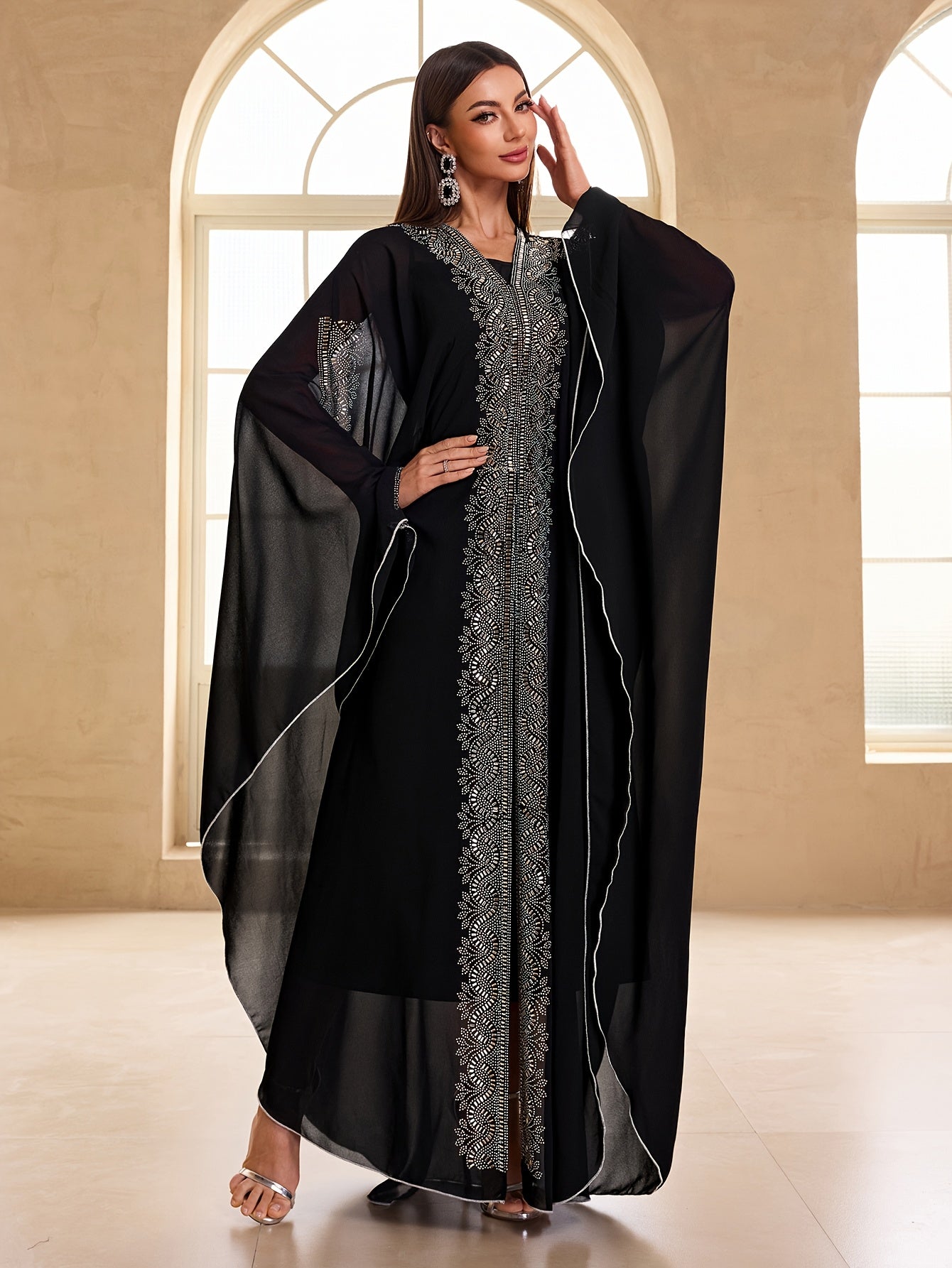 Women Modest Festival Dress Arabic Style ./MH