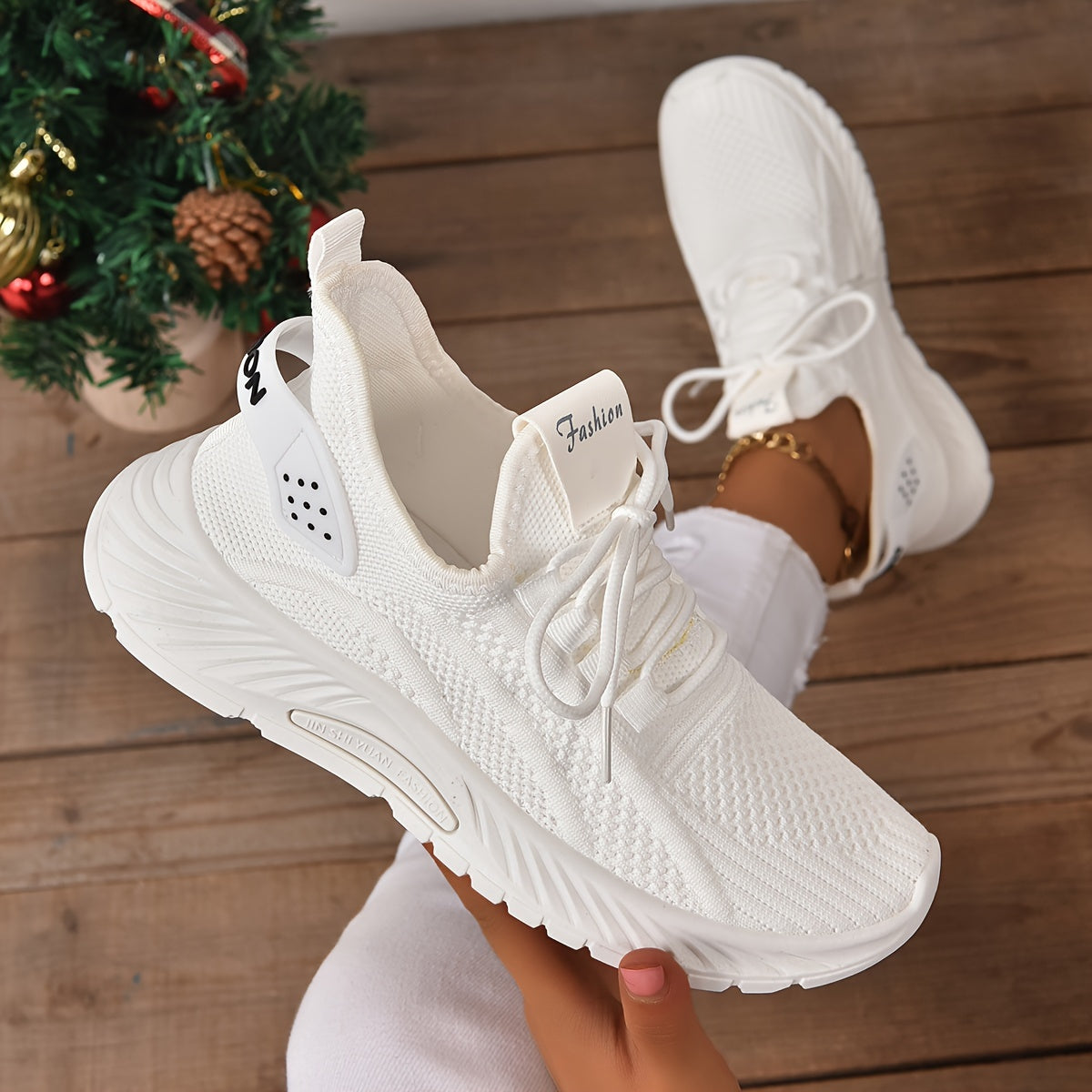 Women's Knitted Sports Shoes,