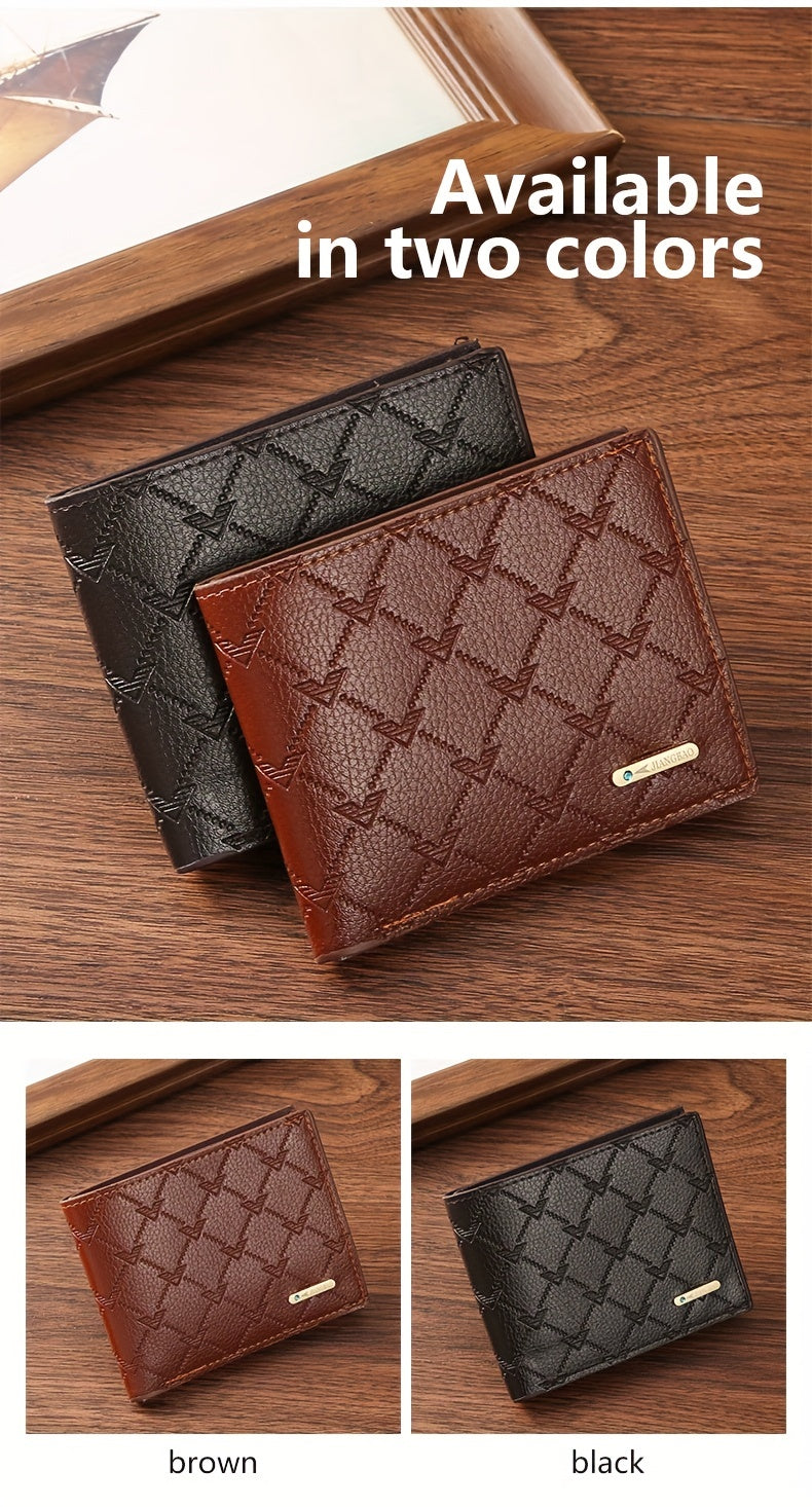 Men's Short Wallet, Multi-card Card Holder, Bifold Wallet, Gift For Men