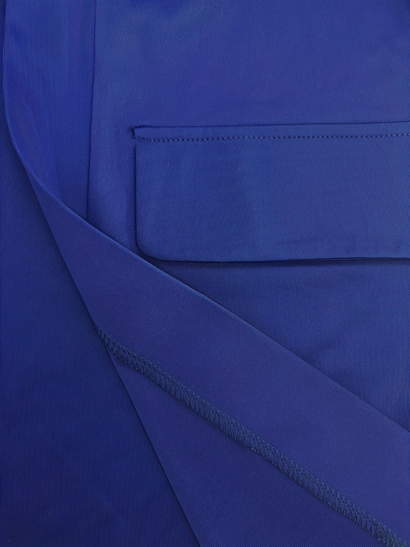 Solid Open Front Blazer, Casual Long Sleeve Blazer For Office,