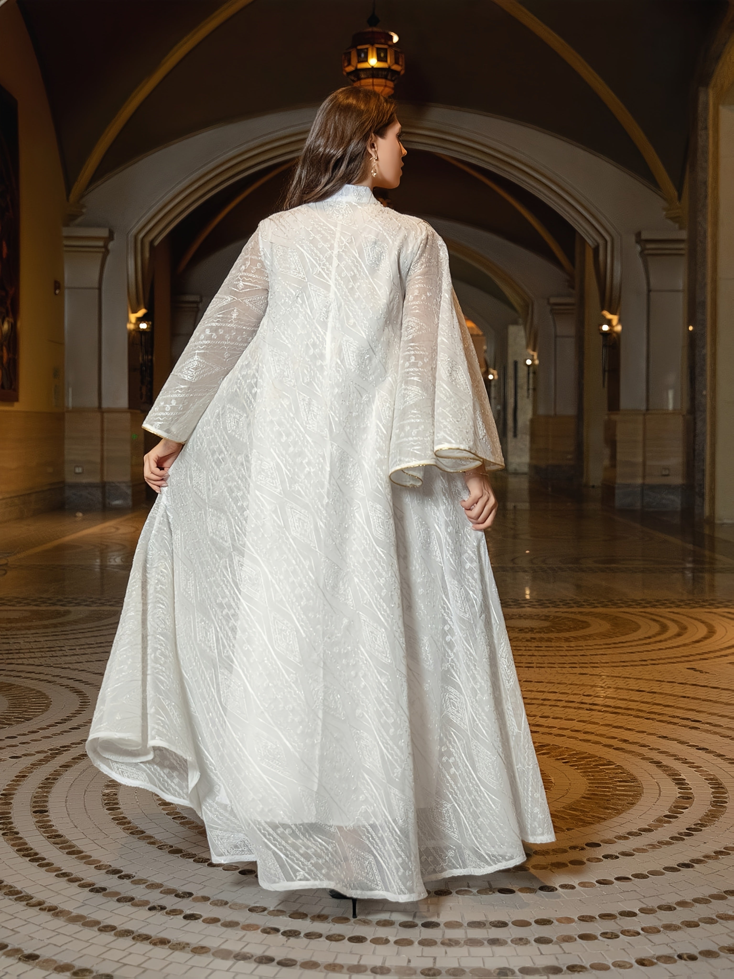 1pc Muslim Evening Dress, Arabic Dubai ./MH