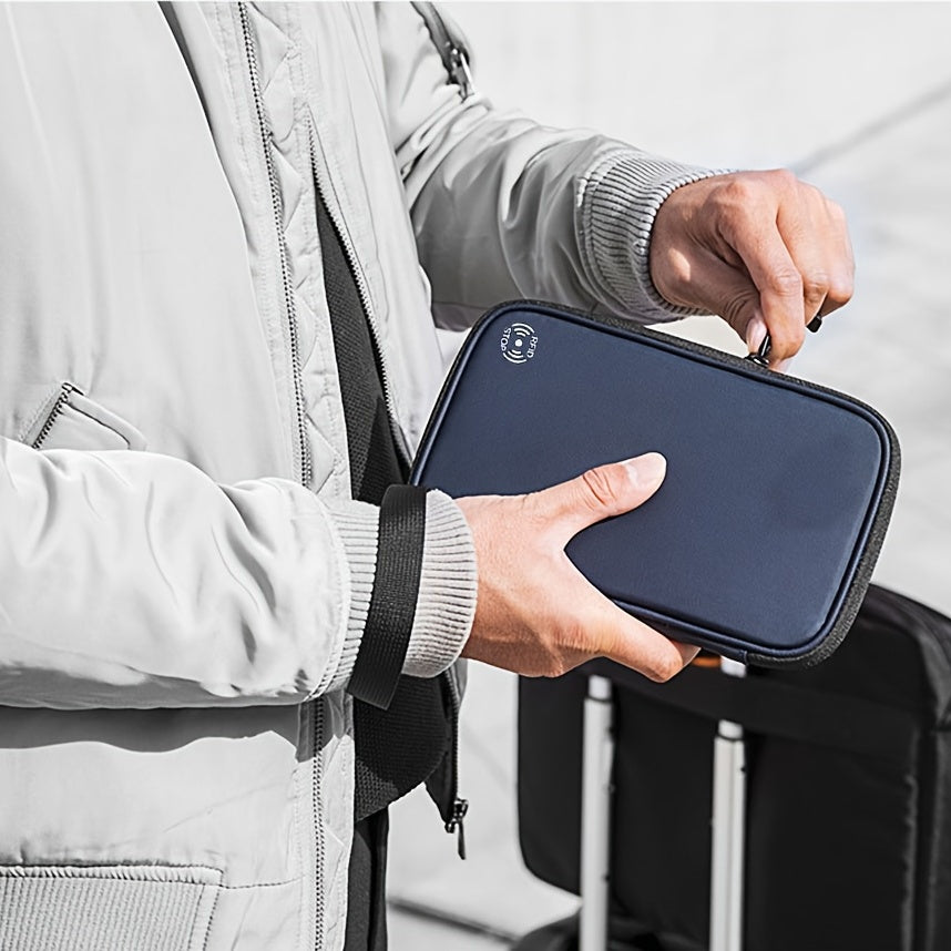 Home Passport Wallet with SIM Card Slots and Pop-up Needles,