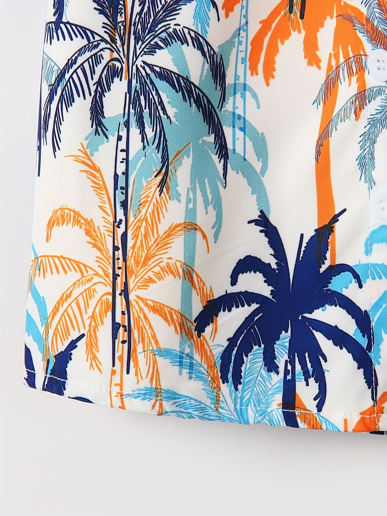 Boy's Hawaiian T-shirt Vacation Kids Round Neck .