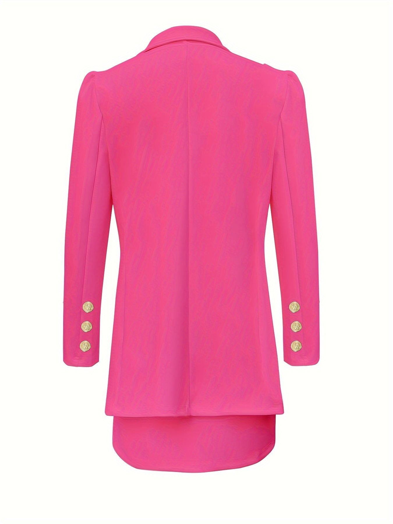 LUDOMI Women'S Stylish White Casual Blazer & Skirt Set .