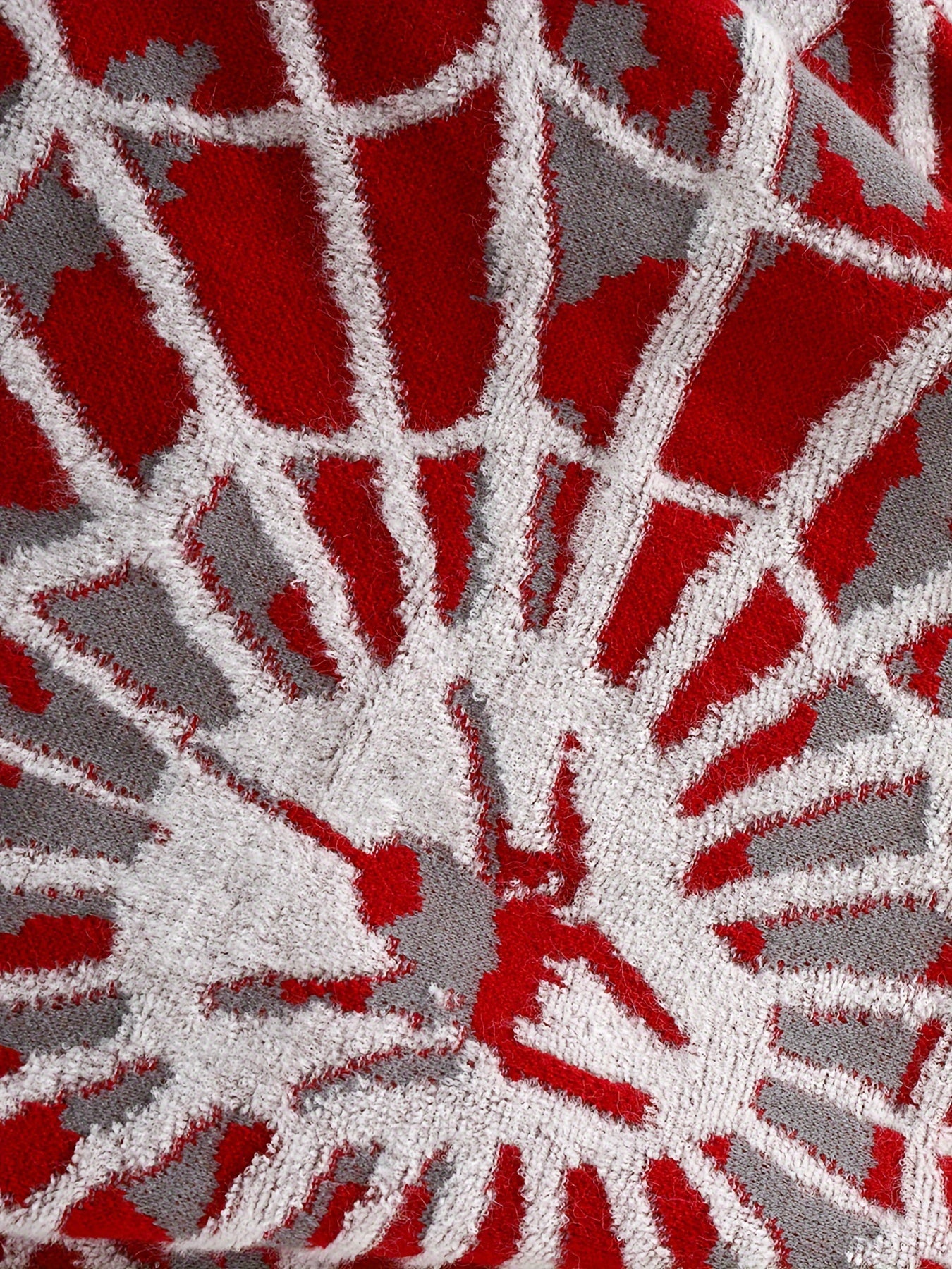 Spider Cobweb Pattern Knitted Sweater, Men's Casual Warm.