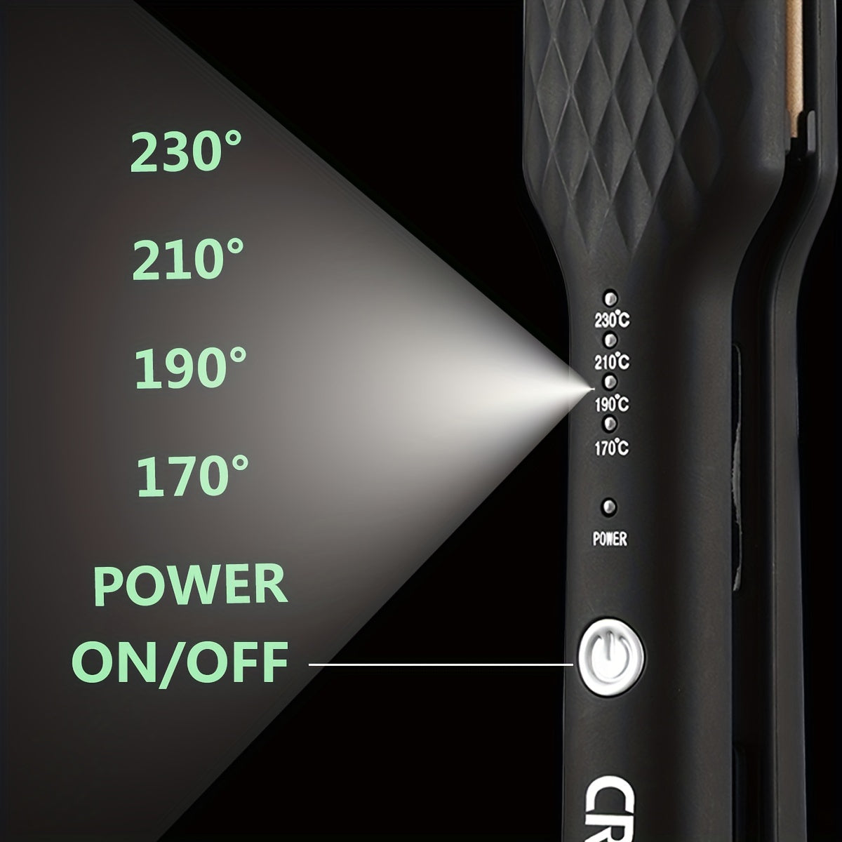 CRASTS 2-in-1 Straightening & Curling Iron with Dual Plates,