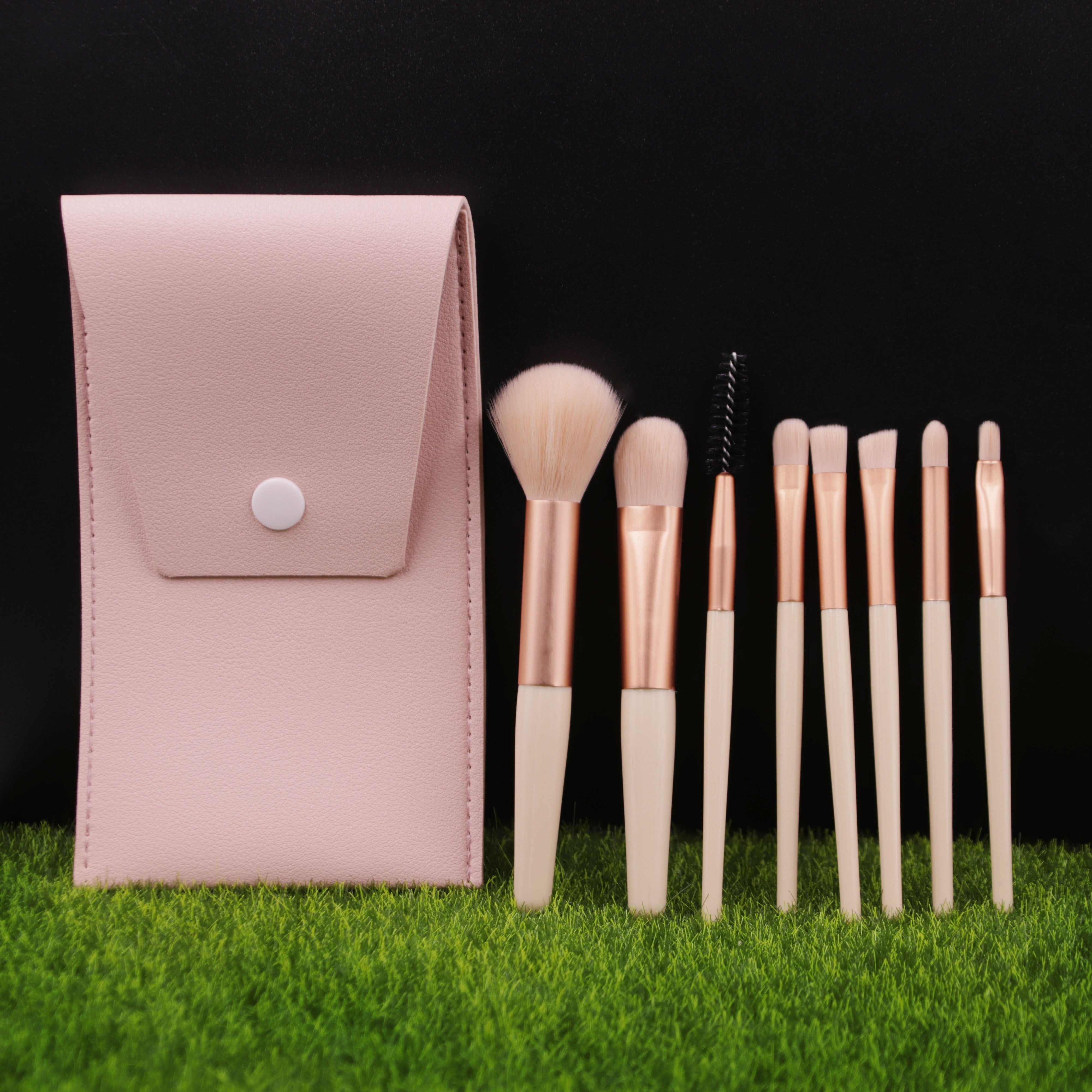 Makeup Brushes/Bags, 8pcs Portable Soft Makeup Brushes Set for Eyeshadow Foundation Powder Concealer Lip Blush Makeup (Multicolor with Bag) - Gift Set Mother'S Day Gift