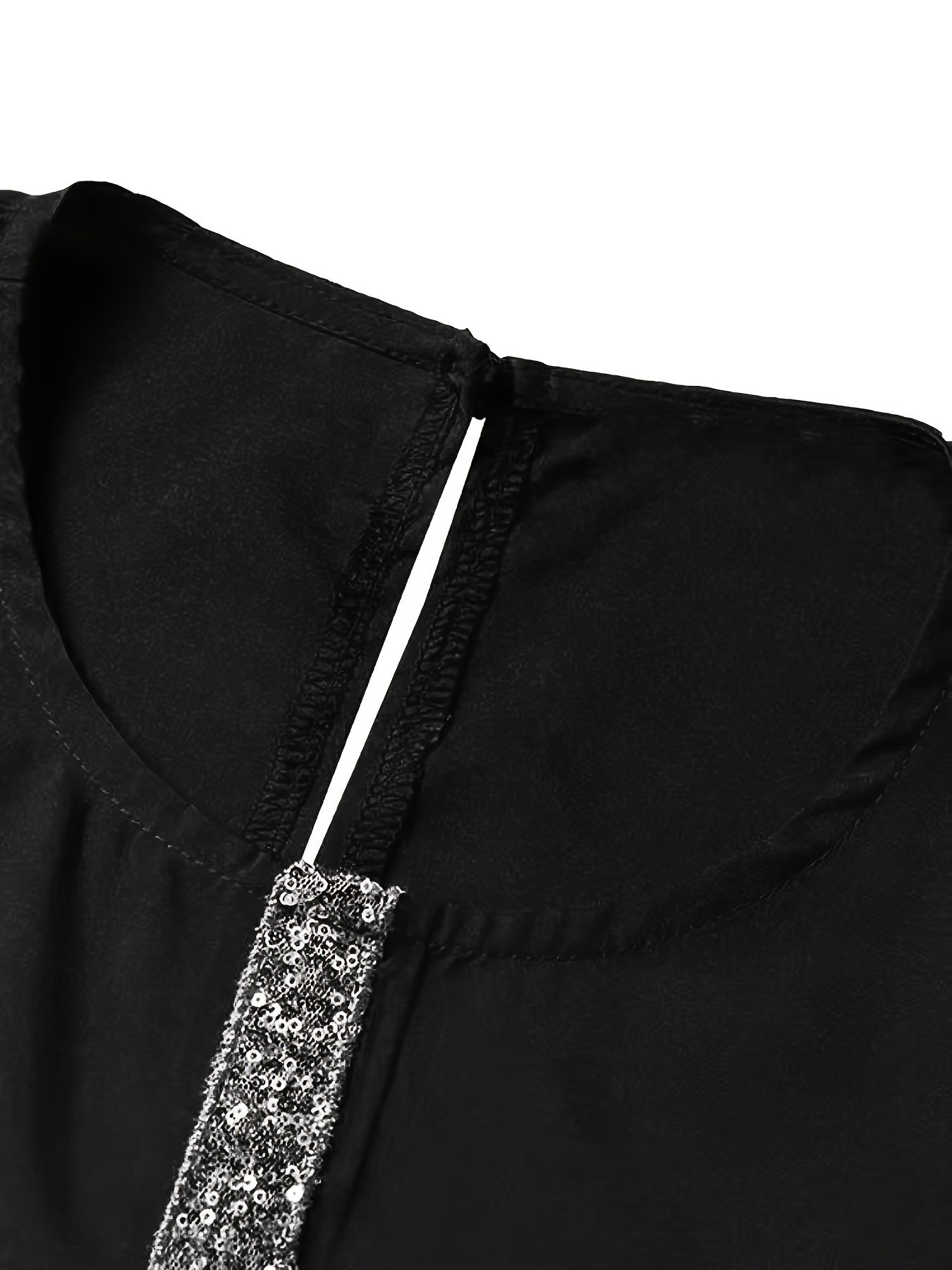 Crew Neck Lantern Sleeve Kaftan Dress, /MH