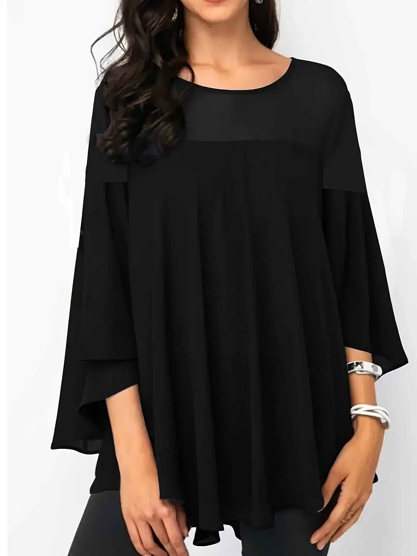 Plus Size Women's Casual Shirt - Vibrant Green Short Sleeve.