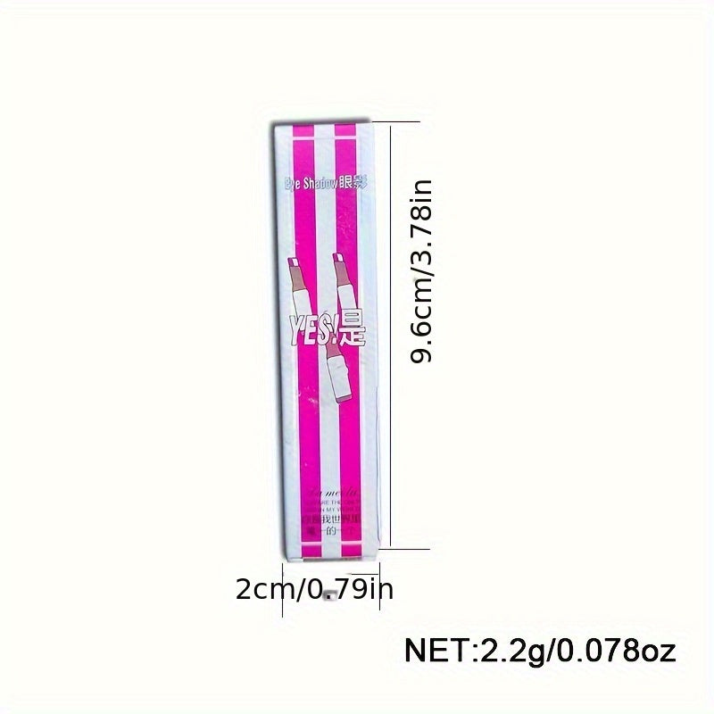 Lazy Eyeshadow Two Tone Gradient Glitter Eyeshadow Stick Waterproof Long .