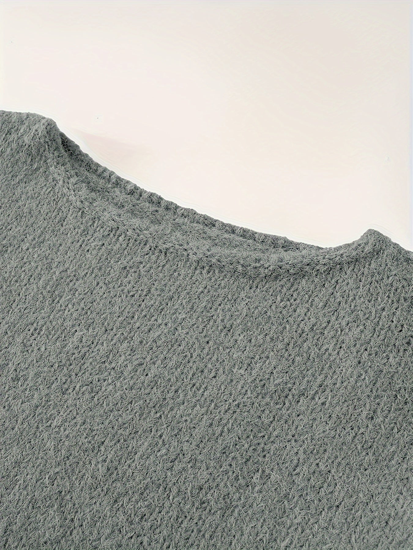 Luxurious Red Fleece Boat Neck Sweater for Women .