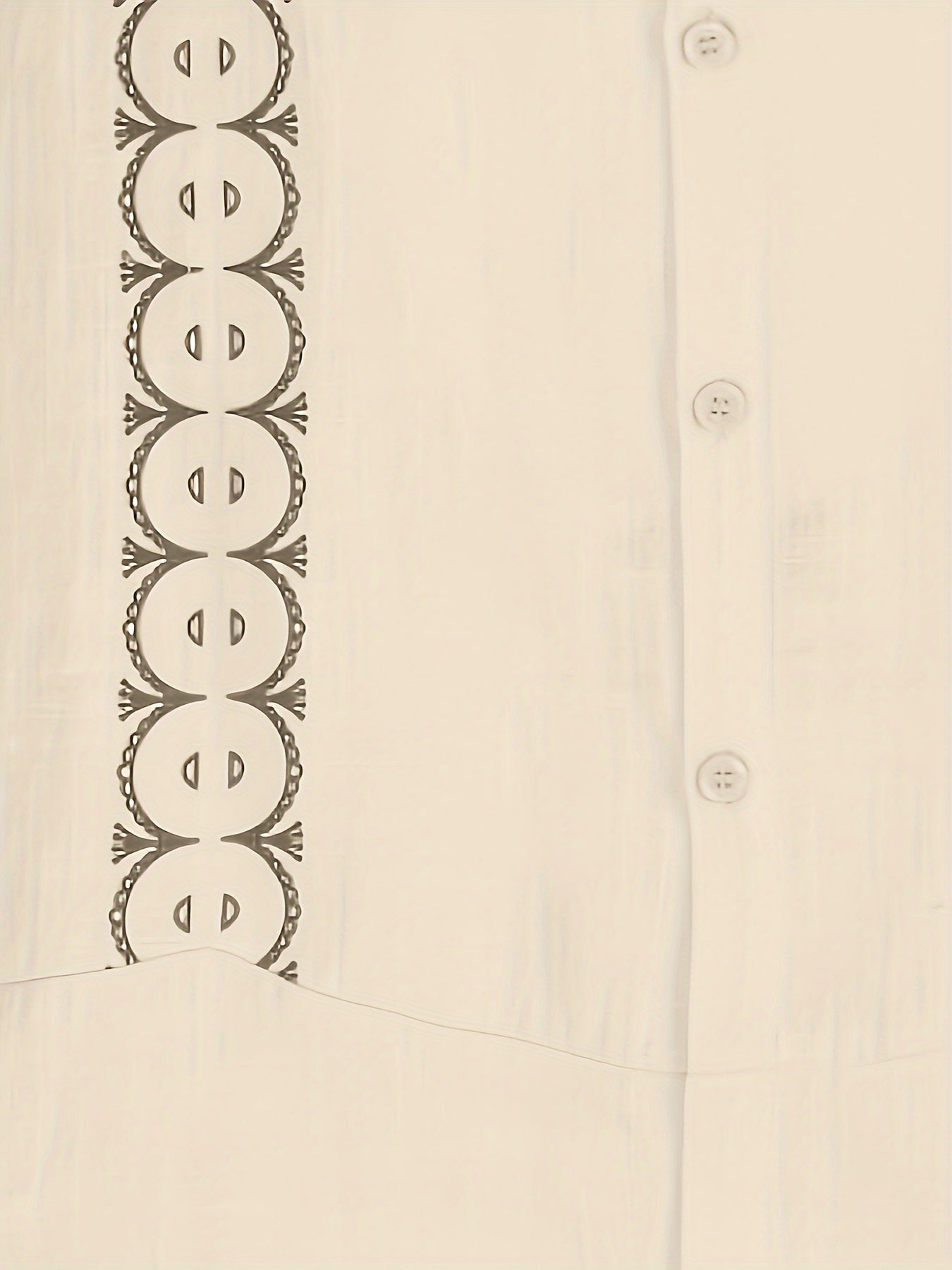 Mature Style Men's Cotton Linen Blend Casual Shirt - Lapel Collar Solid Color .