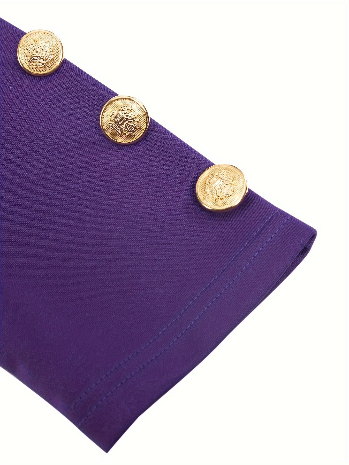 Business Casual Two-piece Set, Double-breasted Lapel Blazer.