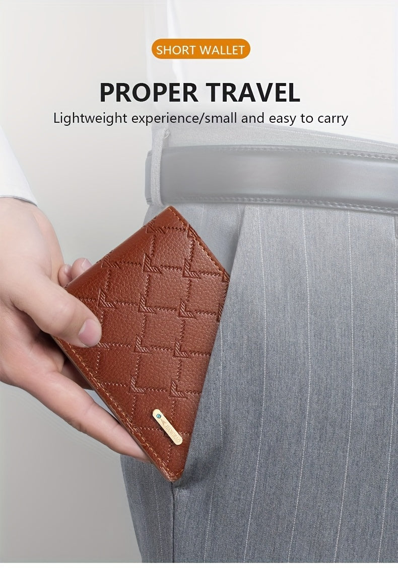 Men's Short Wallet, Multi-card Card Holder, Bifold Wallet, Gift For Men