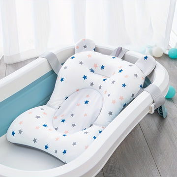 45.72*33.02 cm Newborn Toddler Bathtub Mat, Baby Bath Seat, Support Net, Baby Bath Mat, Baby Bath Cushion, Soft Anti-Slip Bath Pad, Toddler Bath Pillow, Christmas, Halloween, Thanksgiving Day Gift