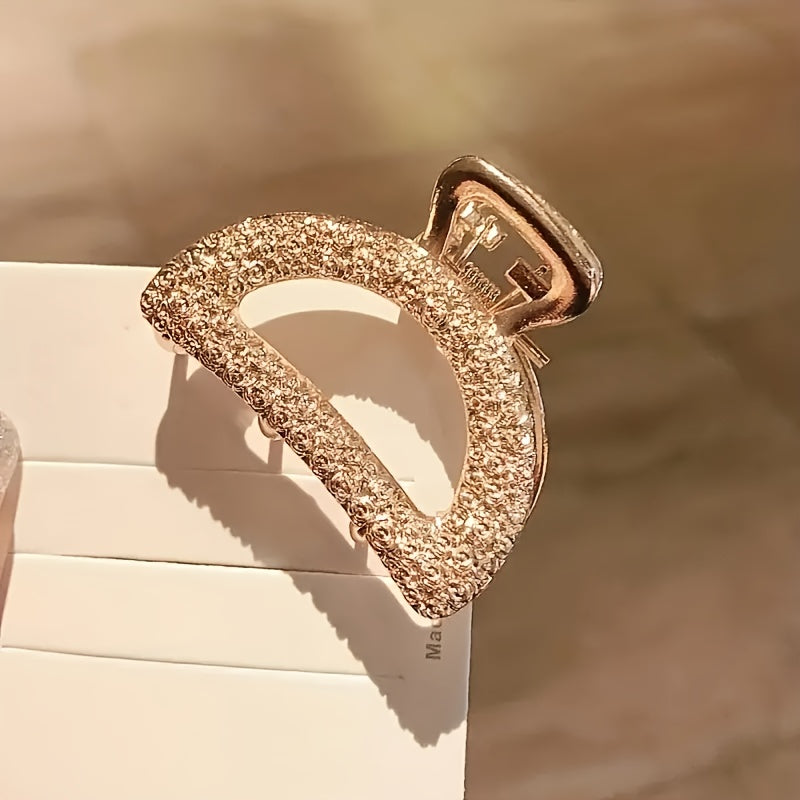 5pcs Elegant Hollow Out Hair Claw Clips Retro Non Slip Hair Grab Clips For Women And Daily Use Wear