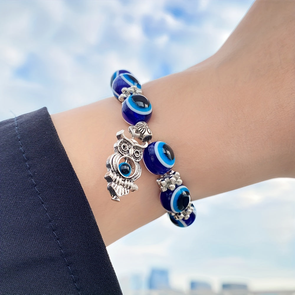Lucky Evil's Eye Charm Beads Bracelet Protection Jewelry Good Luck Gift