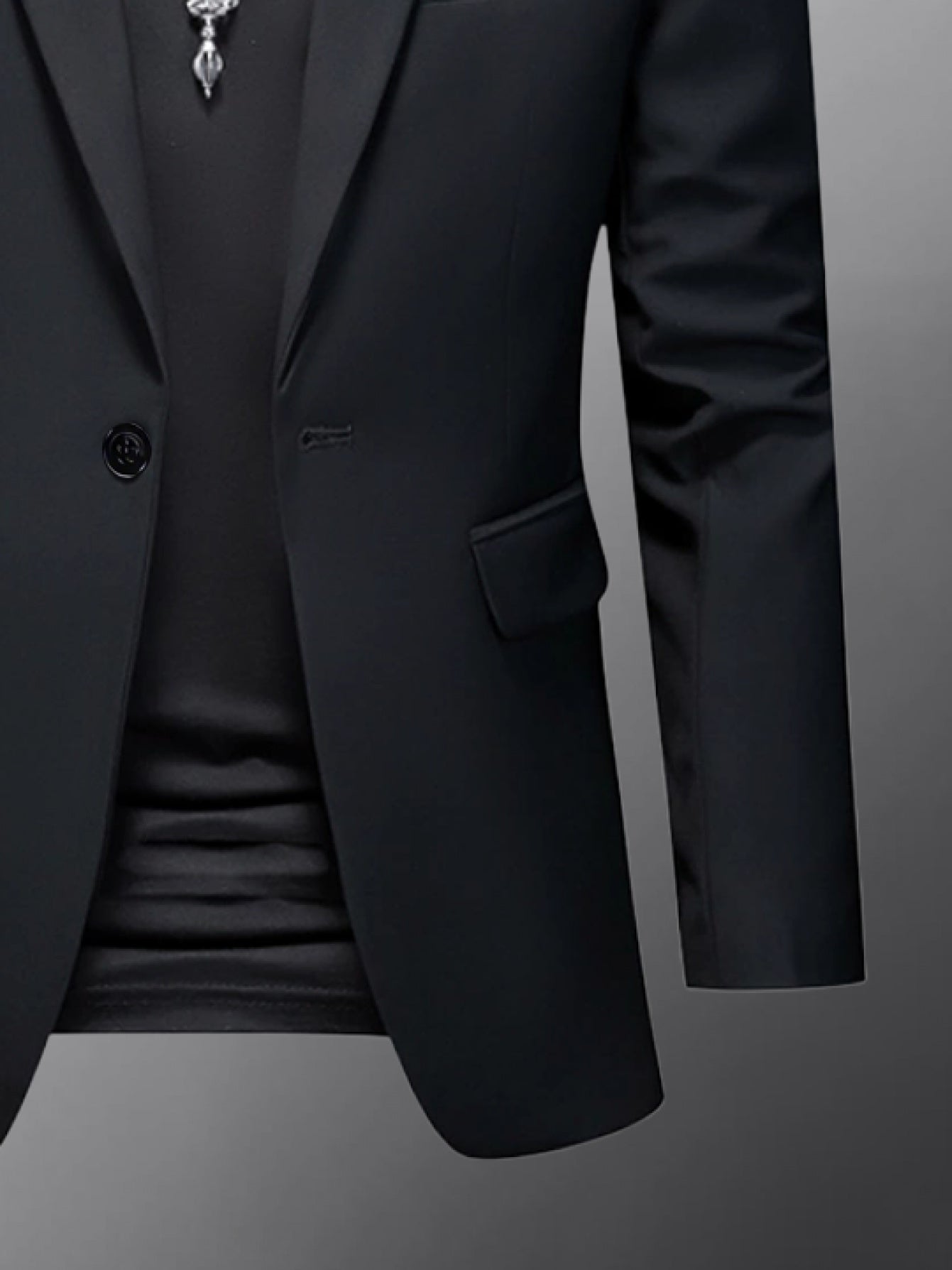 Men's Slim Fit Business Casual Blazer Jacket .