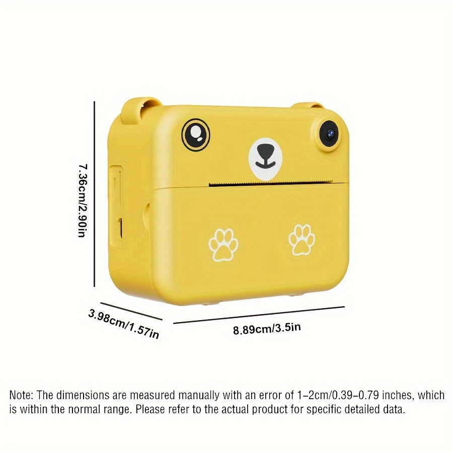 Kids Instant Print Camera with USB Charging, 720p IPS Screen,