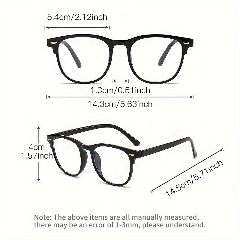 Round Frame PC Glasses For Men & Women