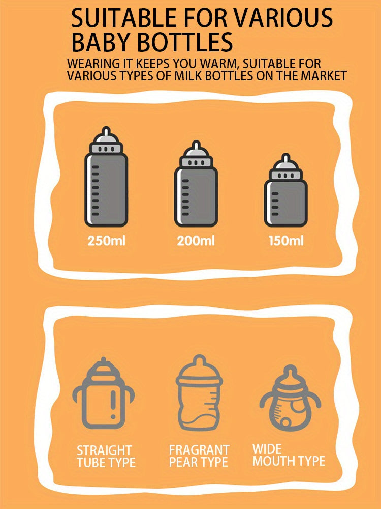 USB Charger Bottle Warmer, Travel Camping Outdoor Milk Formula Bottle Warmer, Home Car Electric Portable Stroller Insulated Bag, Nursing Bottle Heater, Bottle Feeding Warmer Sleeve Easter Gift