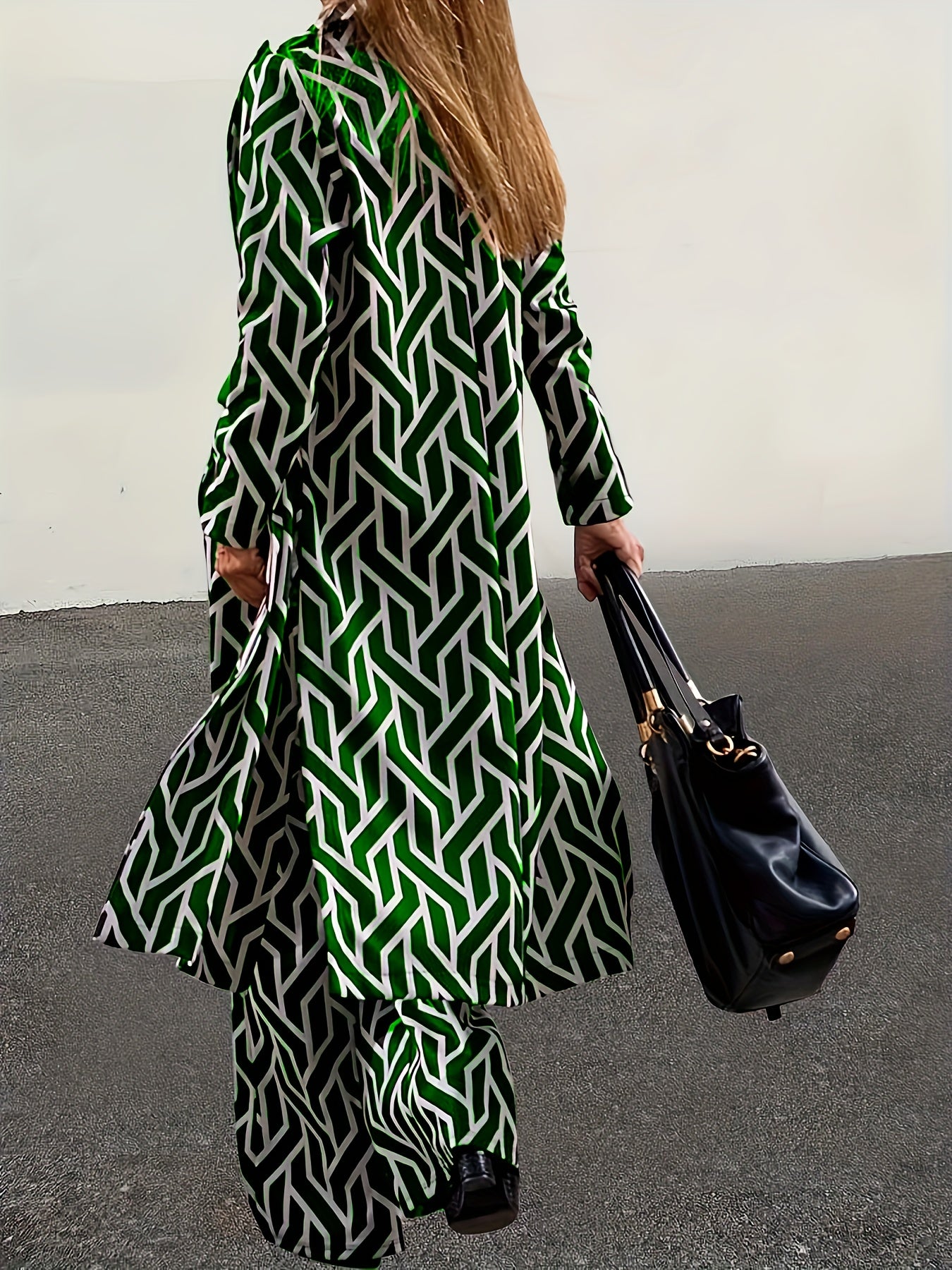 Plus Size Casual Outfits Two Piece Set, Women's.