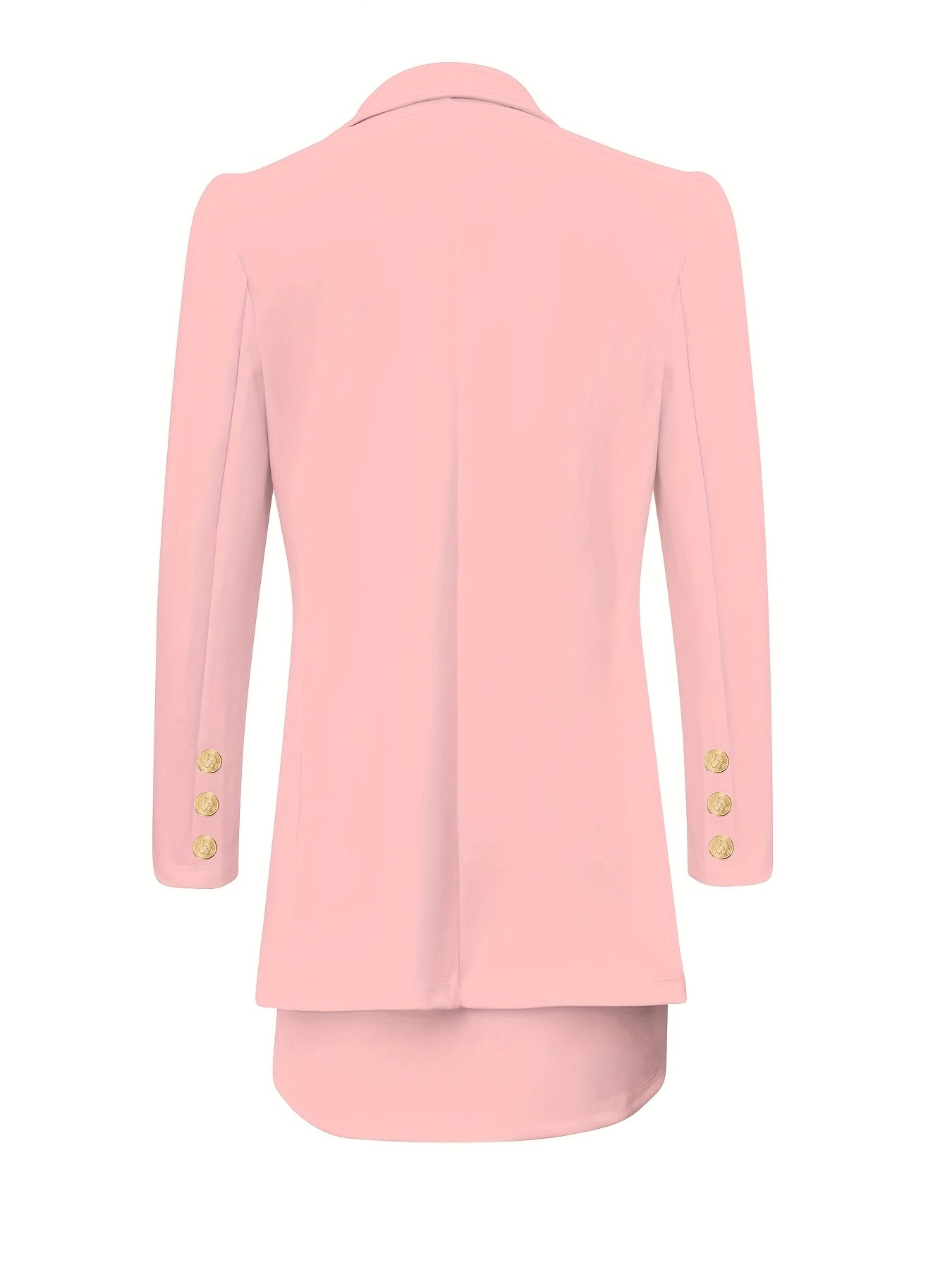 LUDOMI Women'S Stylish White Casual Blazer & Skirt Set .