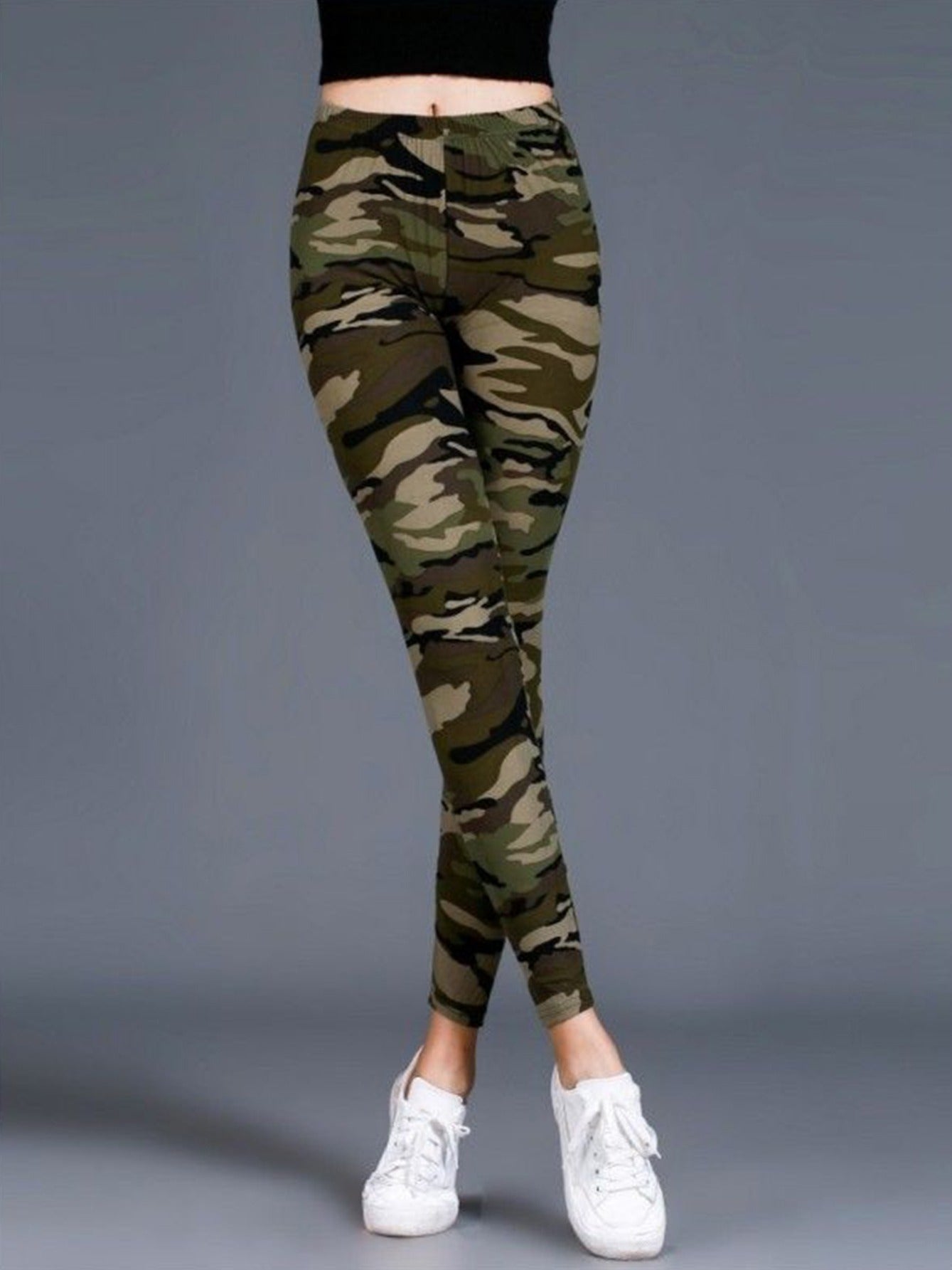 Women's Leggings Floral Printed Pants Casual High Waist Sweatpants Leggings.