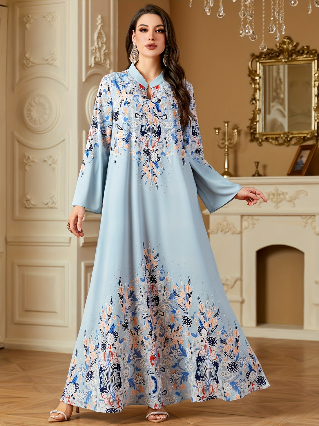 [Pearl A-Line Dress] Cute A-Line Long Sleeve Dress./MH