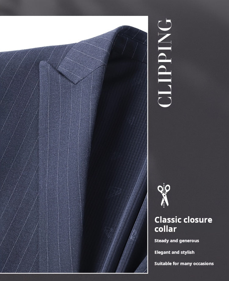 Men's 2-pack Co Ord Set Of Striped Dress Suit.