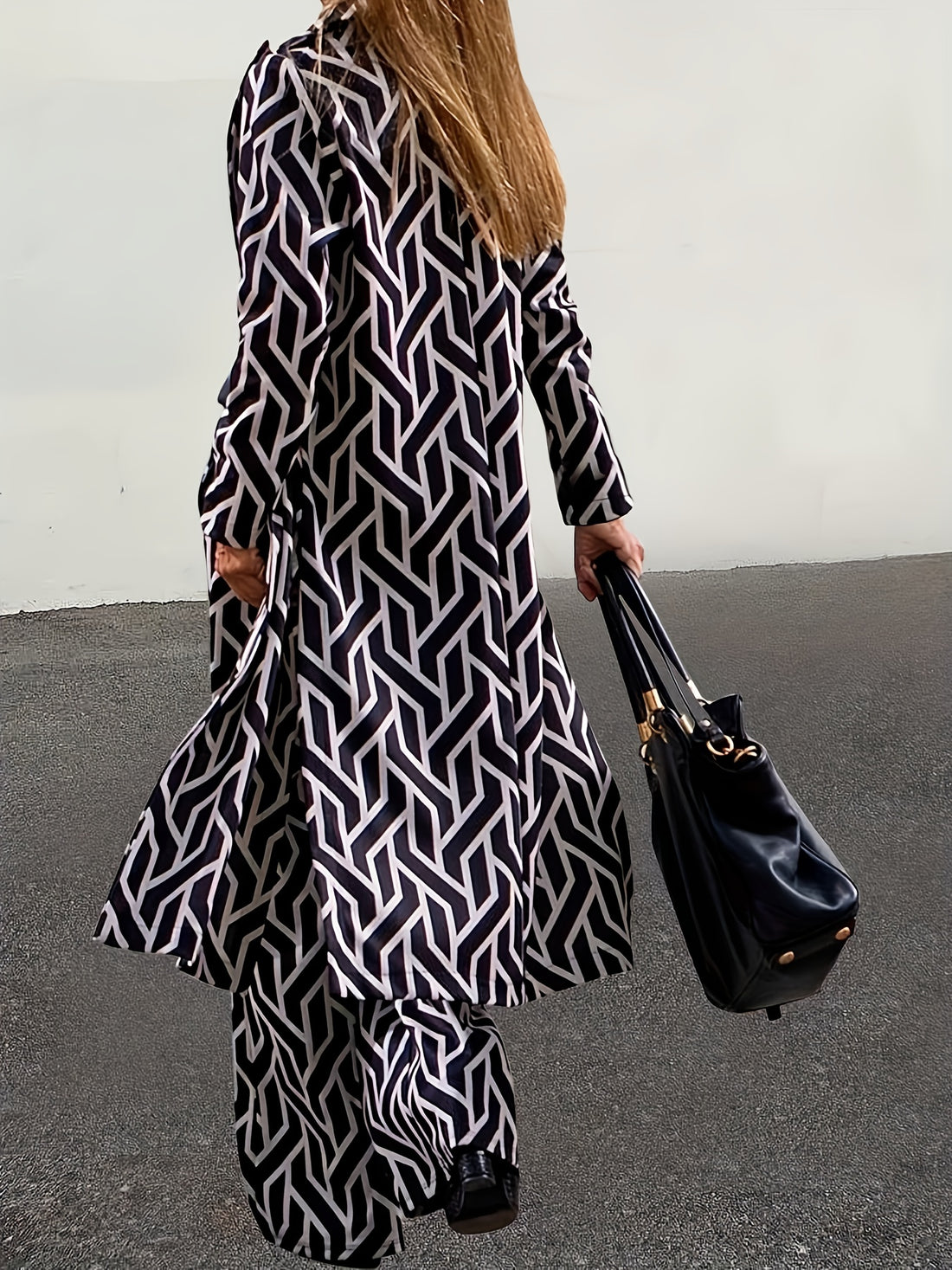 Plus Size Casual Outfits Two Piece Set, Women's.