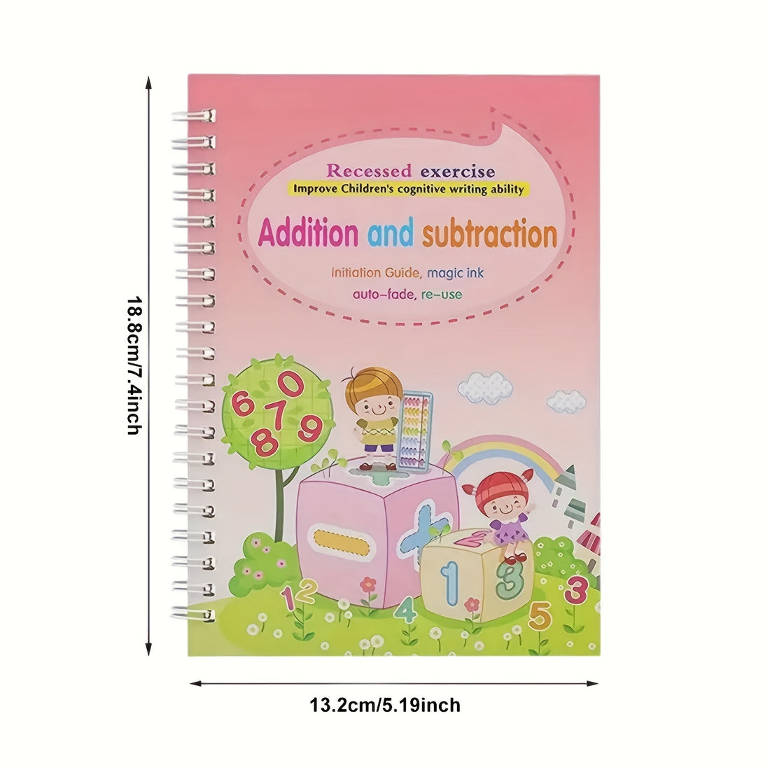 4pcs Magical Handwriting Workbooks Practice Copybook, Magic Calligraphy That Can Be Reused Handwriting Copybook Tracing Book (4 Books+1Pen+8Refills), Christmas Gift
