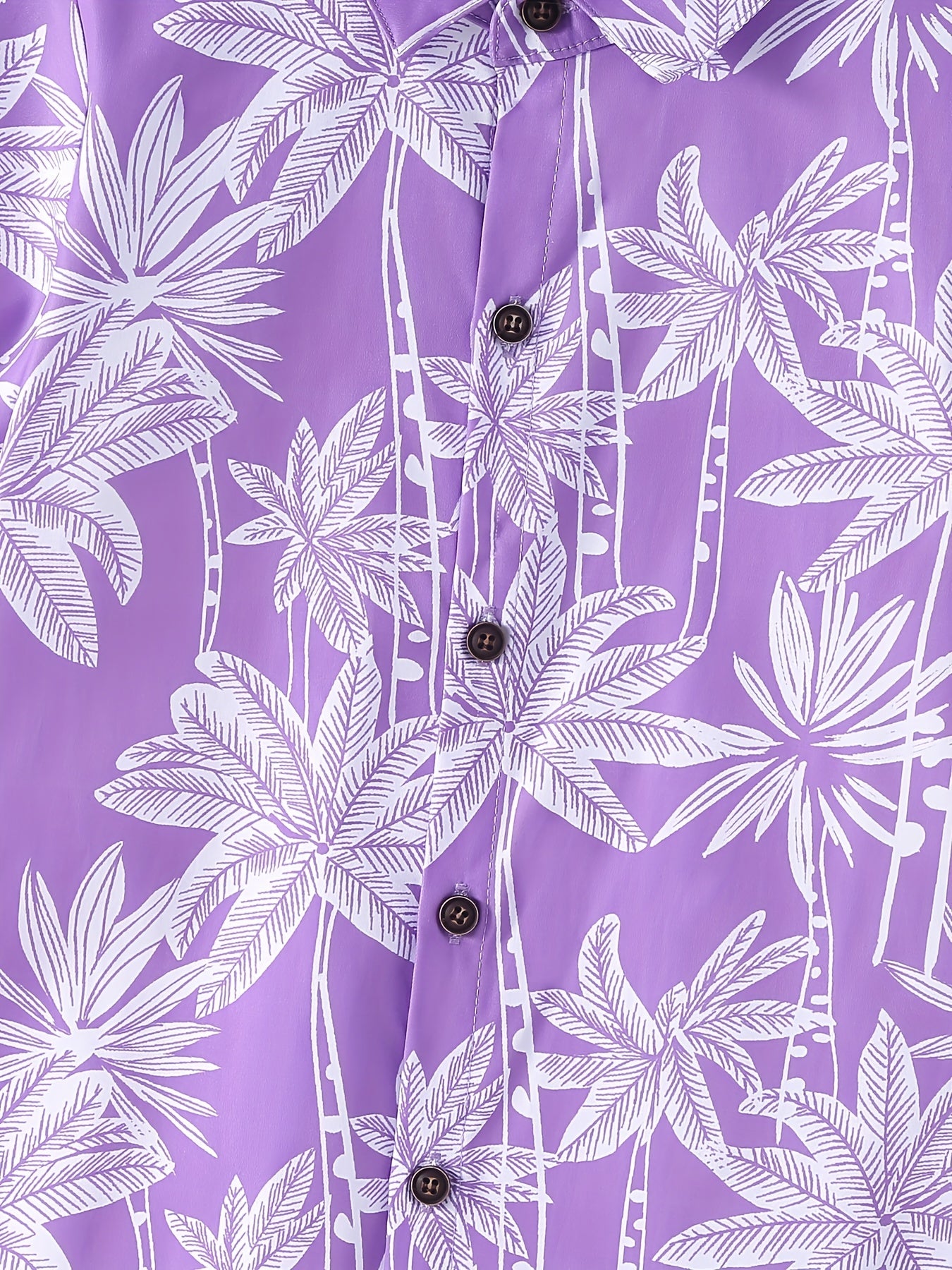 Funny Shirts For Boys Trendy Shirts Coconut Tree Pattern Print Short Sleeve.