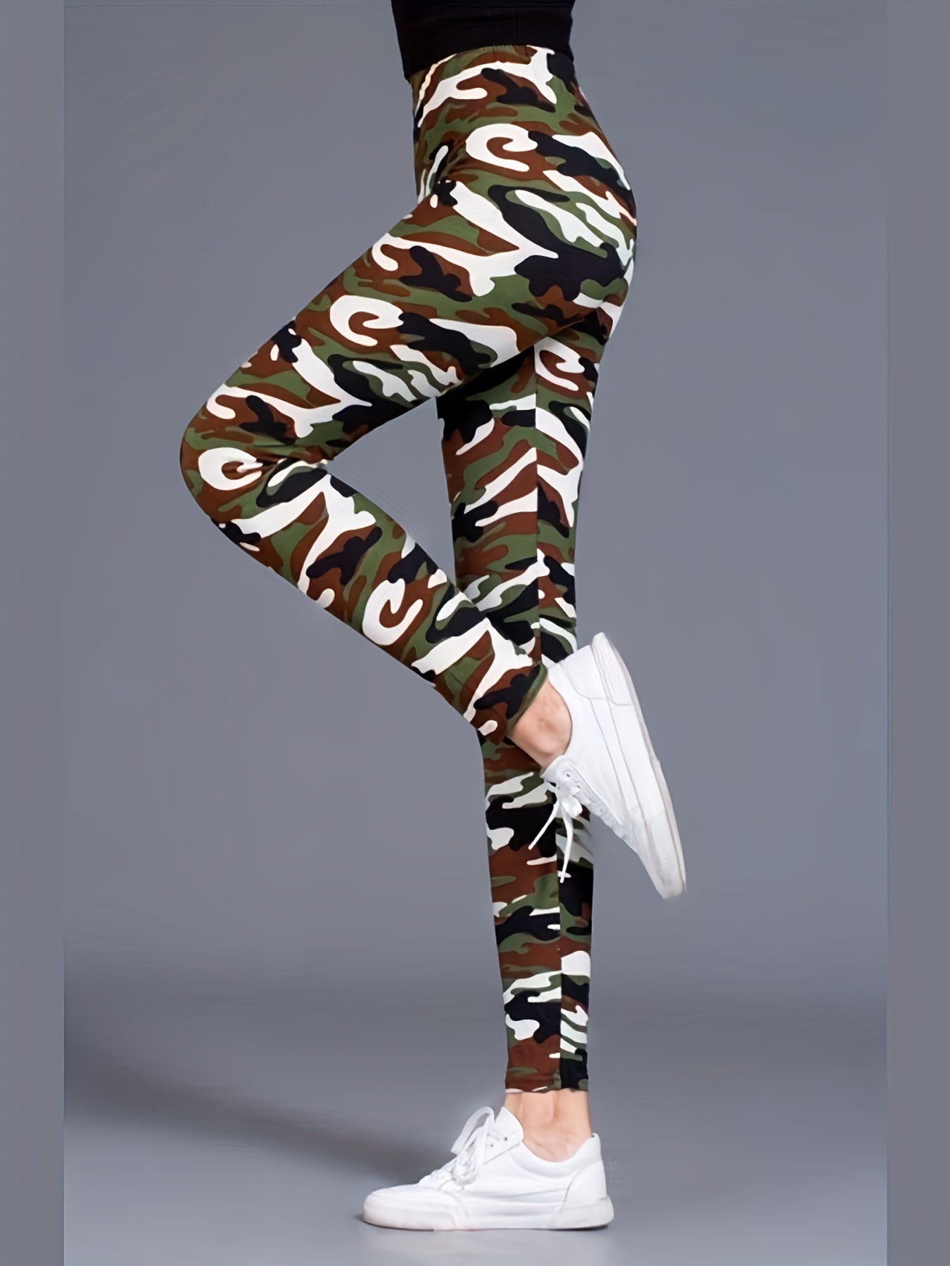 Women's Leggings Floral Printed Pants Casual High Waist Sweatpants Leggings.