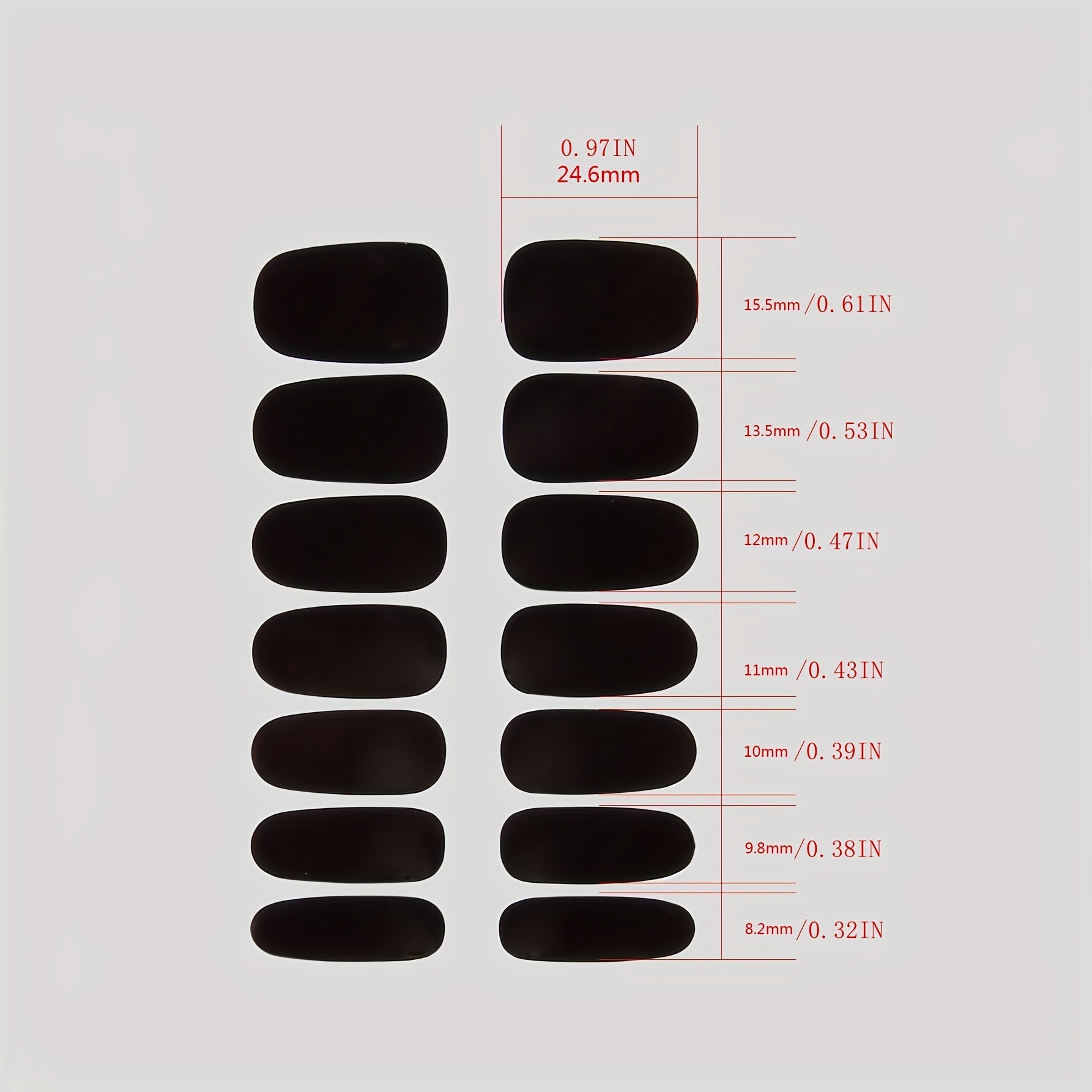 Manicure Leopard Print Foil Stickers Set of 16 YMX661-676