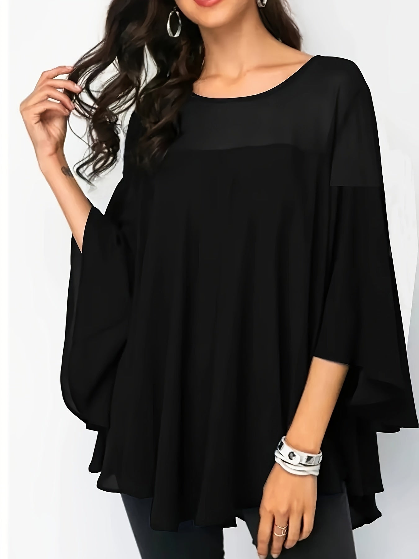Plus Size Women's Casual Shirt - Vibrant Green Short Sleeve.