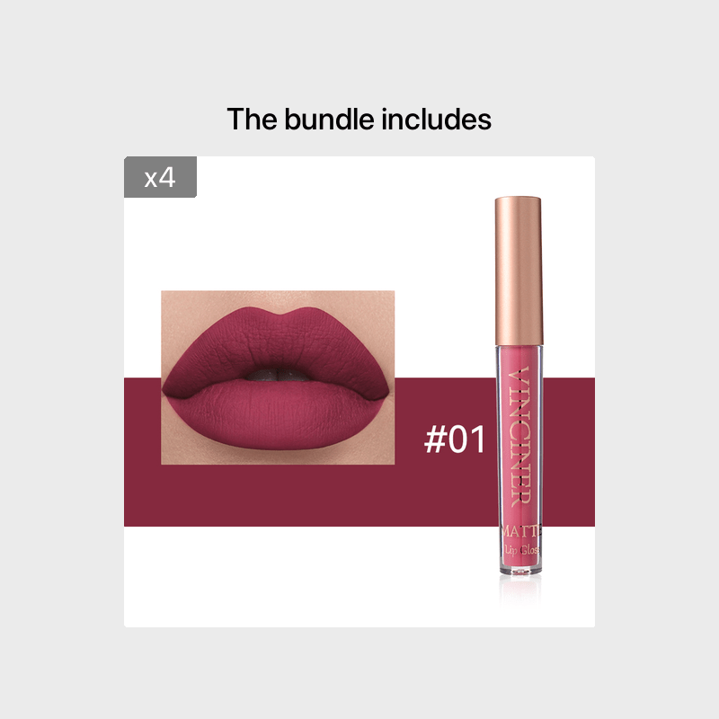 12 colors Matte Velvet Lip Glaze - Long Lasting, Waterproof, Non-Sticky.