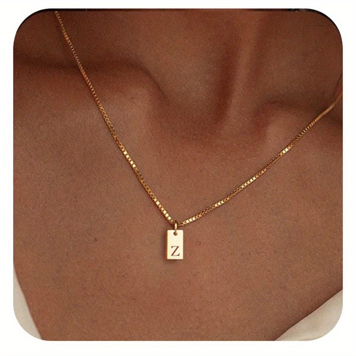 English Initial Letters Necklace 14K Gold Plated Necklace