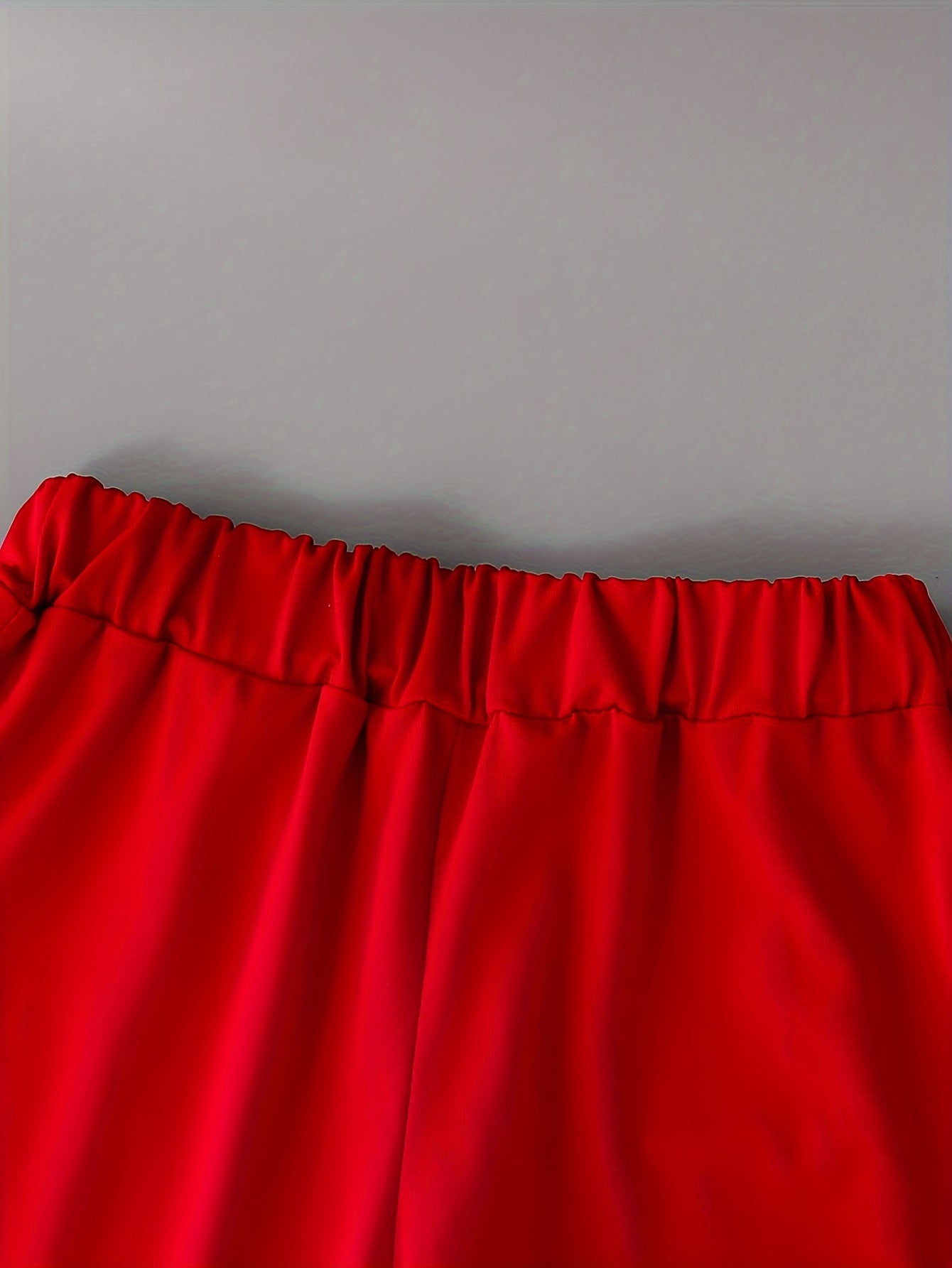 3pcs Boys Casual Solid Short Sleeve T-shirt & Smile Face Print Shorts.