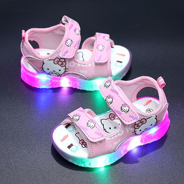 SANRIO Girls' Summer Light-Up Sports Sandals,