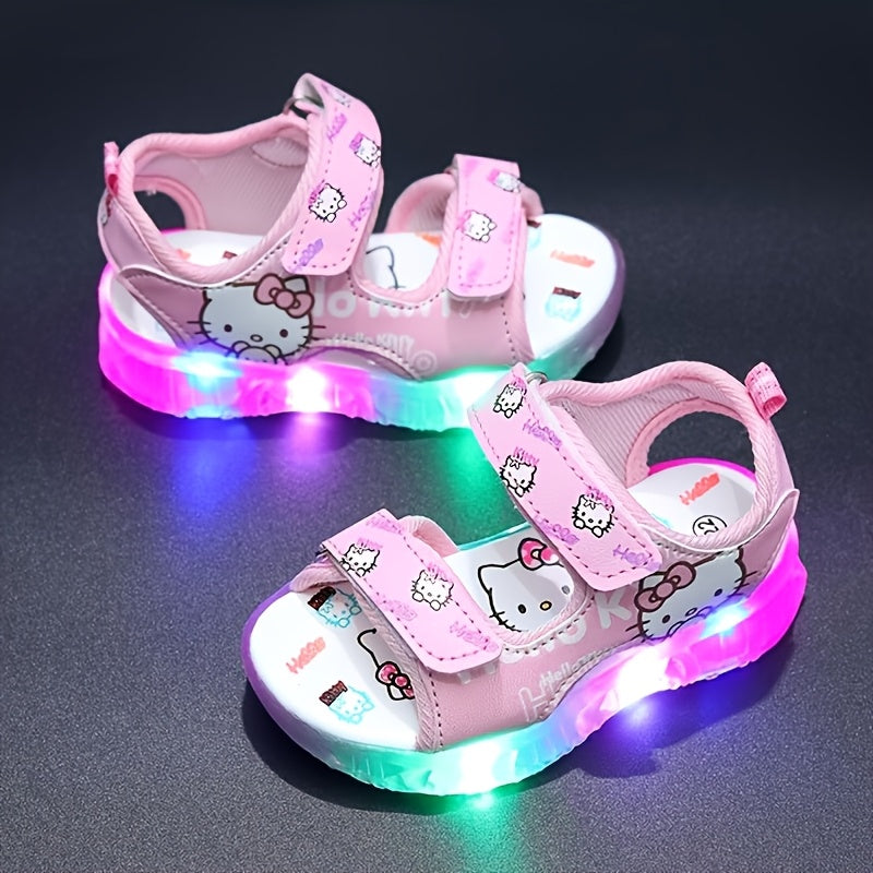 SANRIO Girls' Summer Light-Up Sports Sandals,