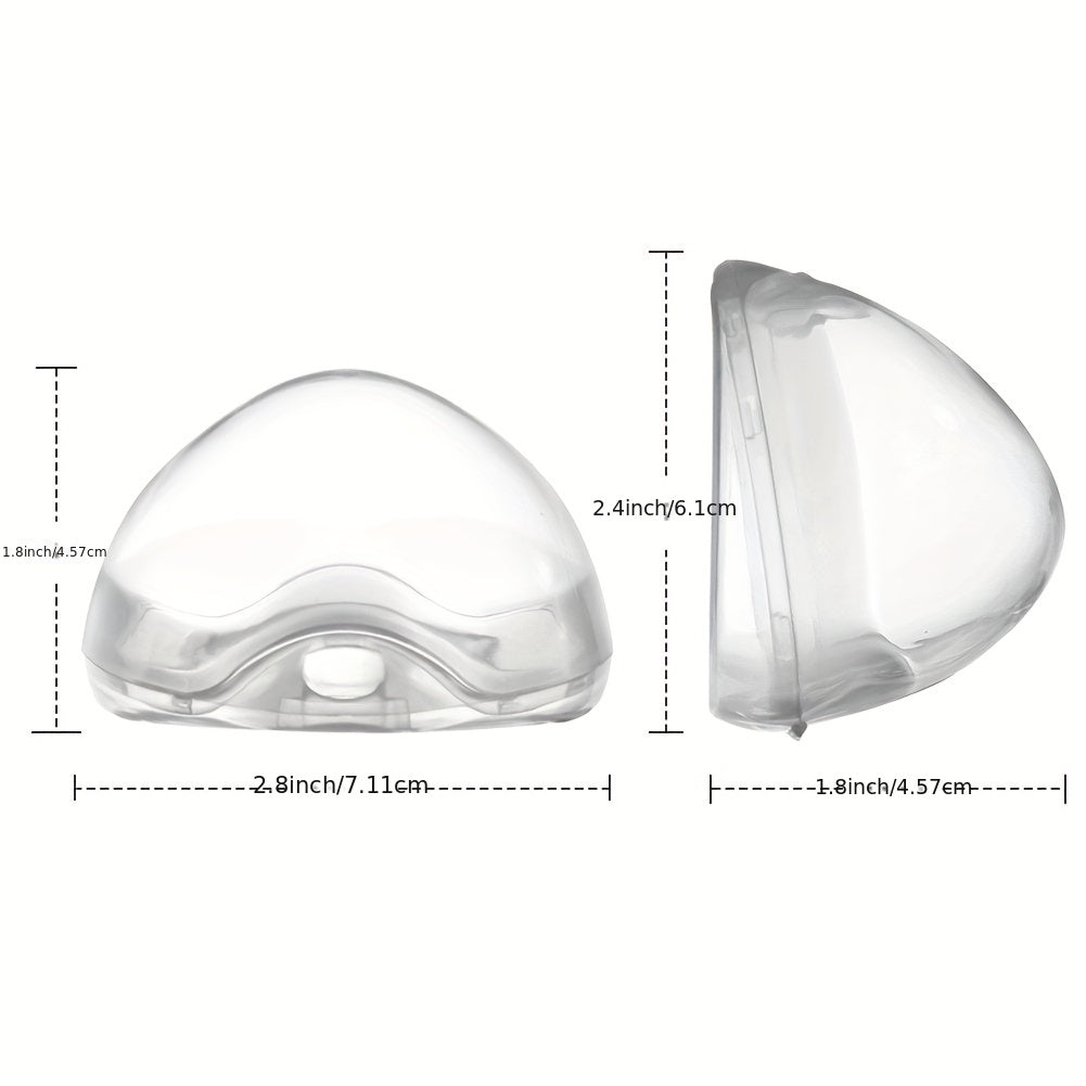 2pcs Transparent Pacifier Holder Boxes, Without Pacifiers, Halloween Christmas Thanksgiving Day Gift Easter Gift