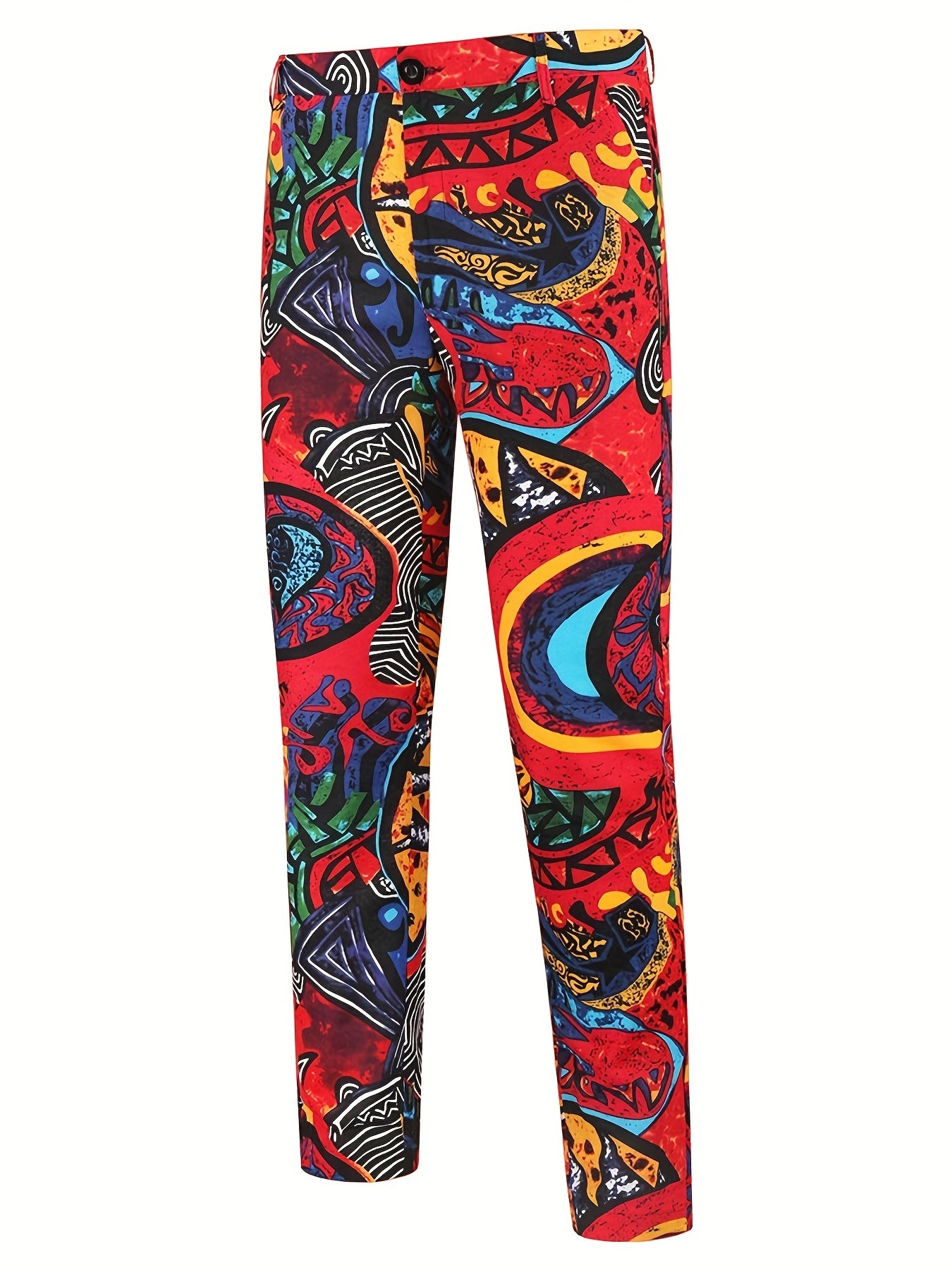 2pcs/set Suits, Men's Colorful Lapel Blazer & Pants,