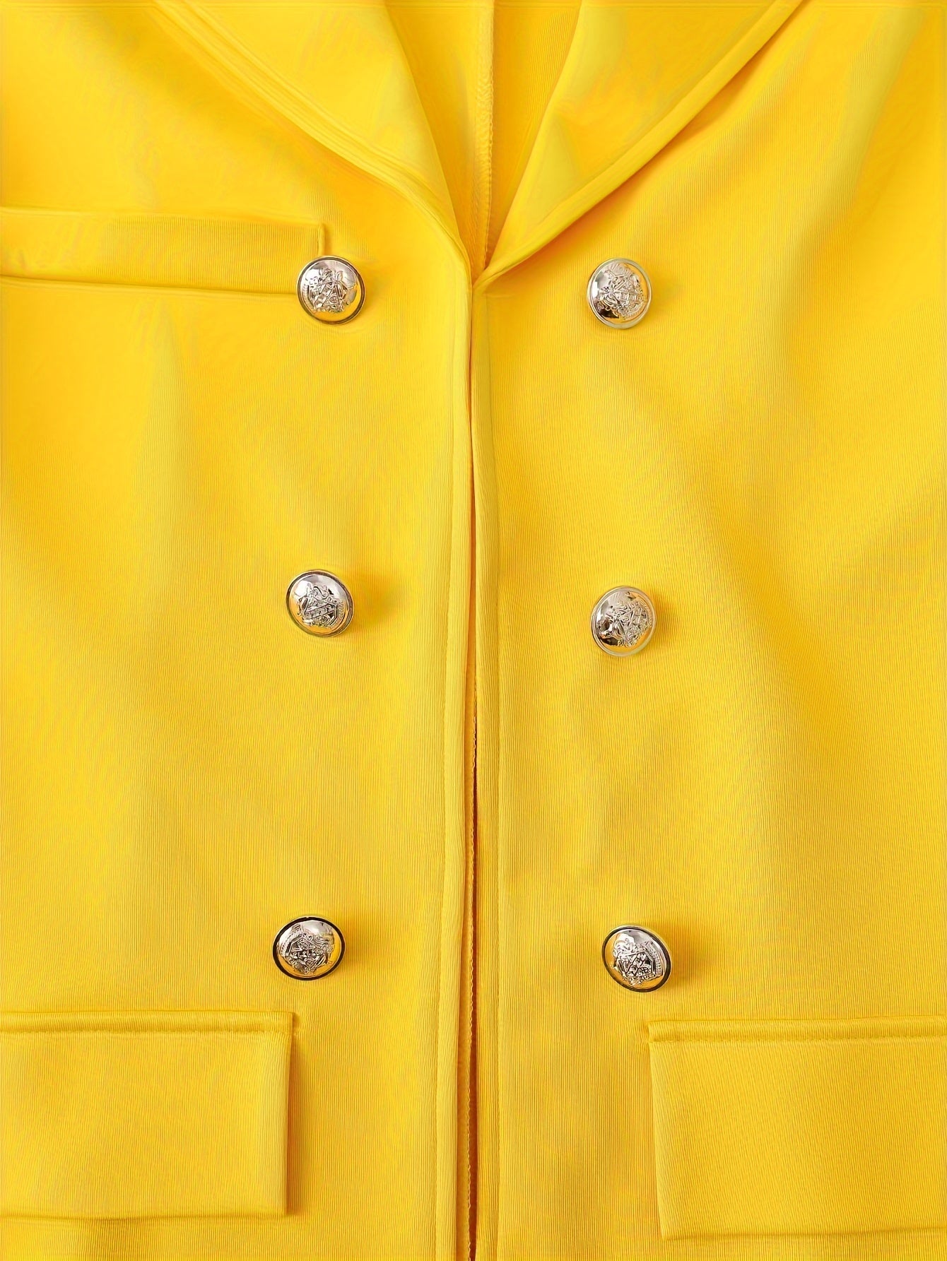 Elegant Floral Print Suit Set, Double-breasted Long Sleeve.