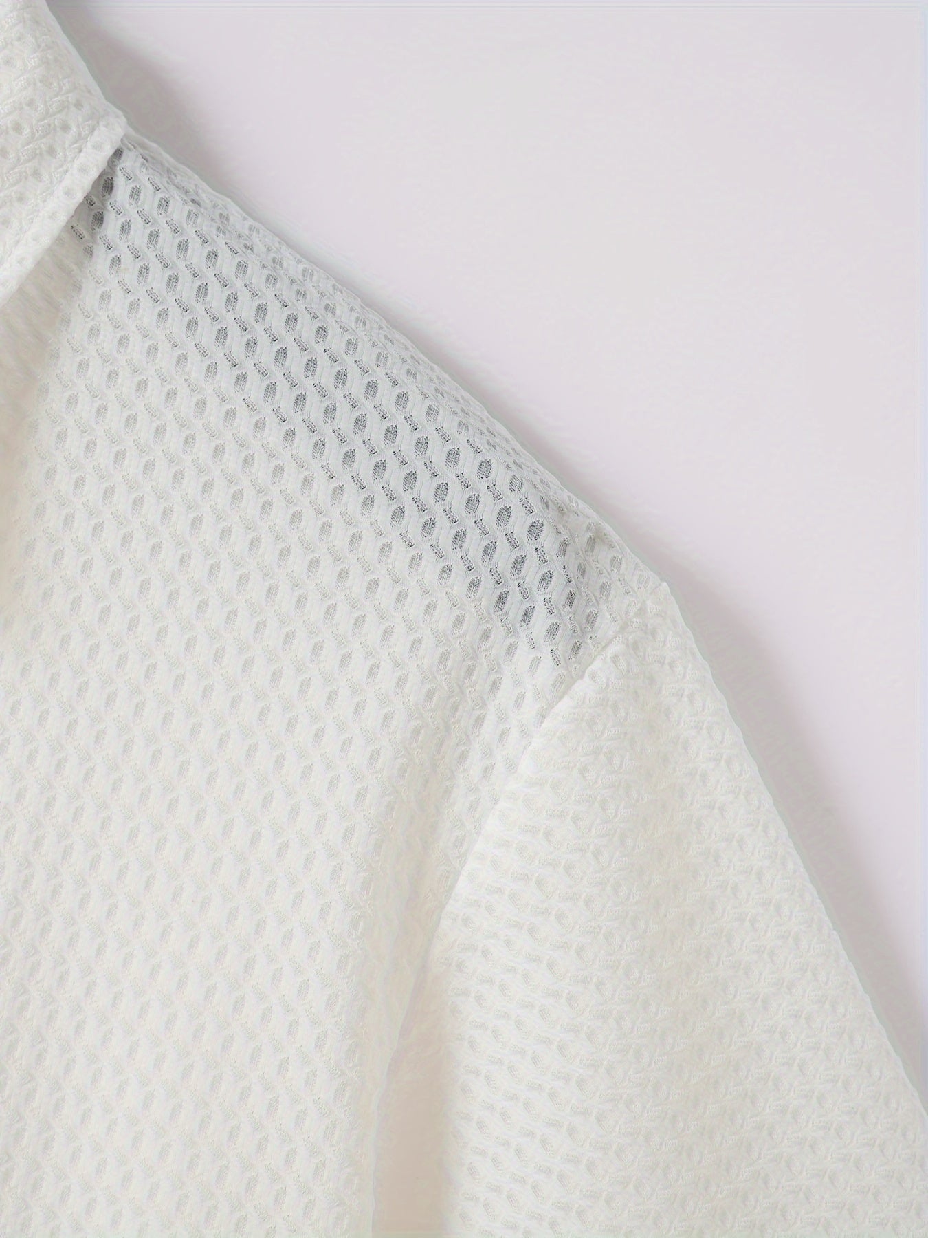 Men's Solid Color Quarter Zip Golf Shirt, Breathable Short Sleeve .