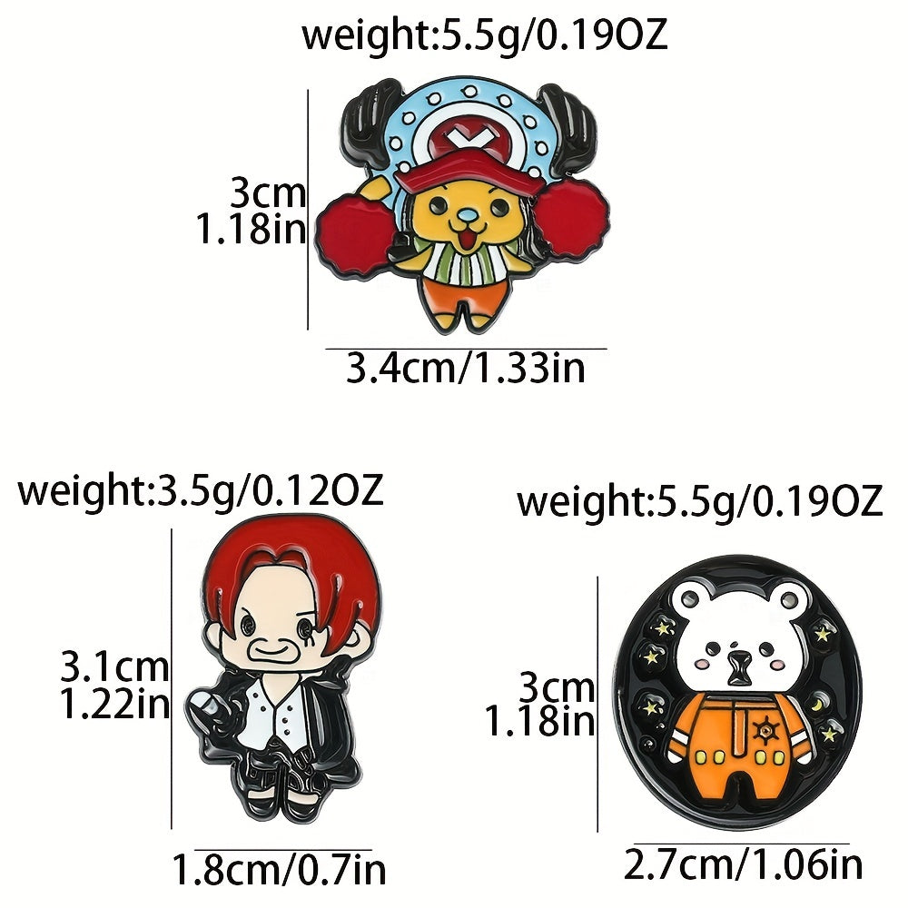 1pc New Cartoon Character Brooch Creative Little Boy Little Girl Enamel Brooch Metal Paint Badge Backpack Clothing Jewelry Wallet Pendant Holiday Gift