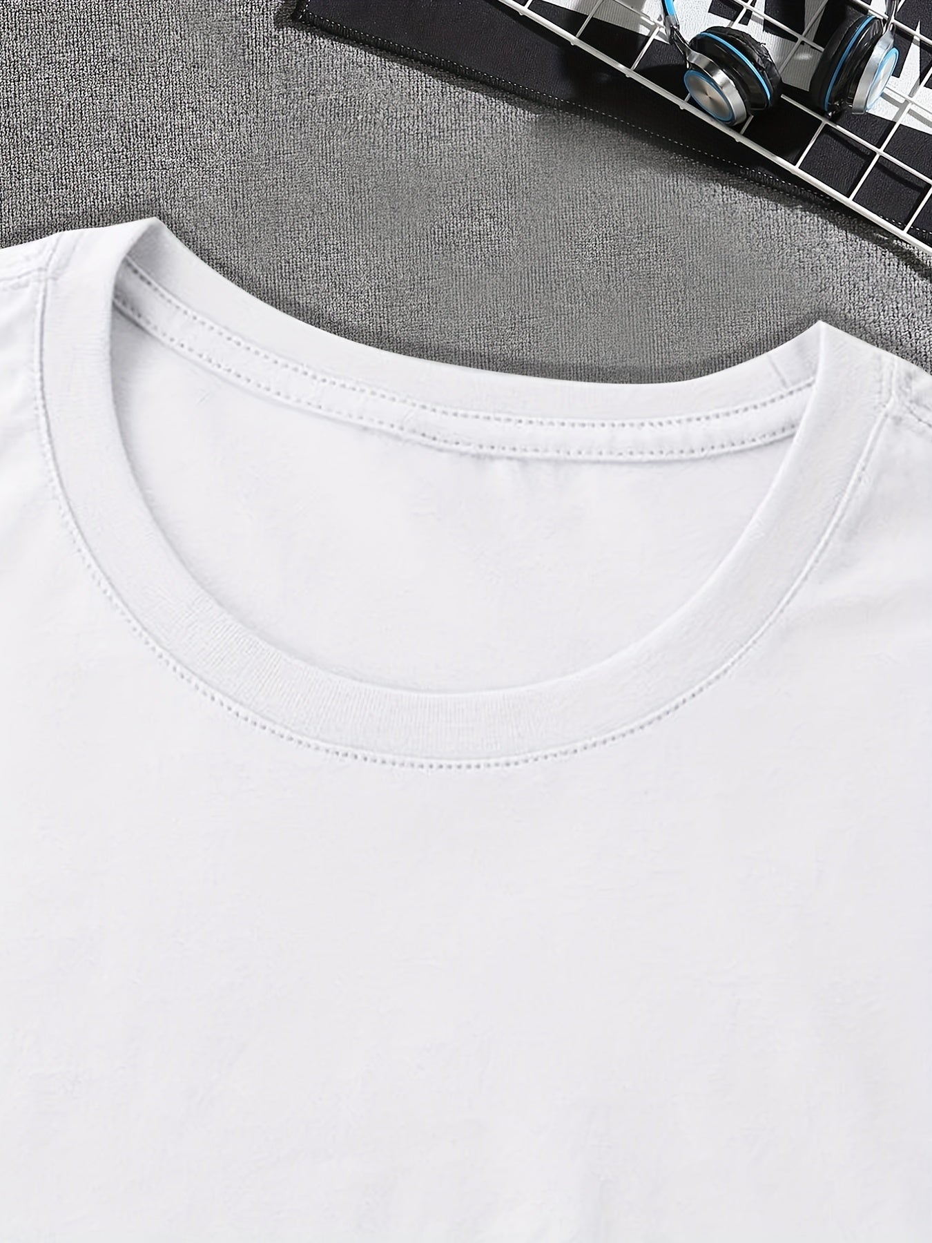 Be Loaded Cartoon Print Men's Crew Neck Short Sleeve T-shirt
